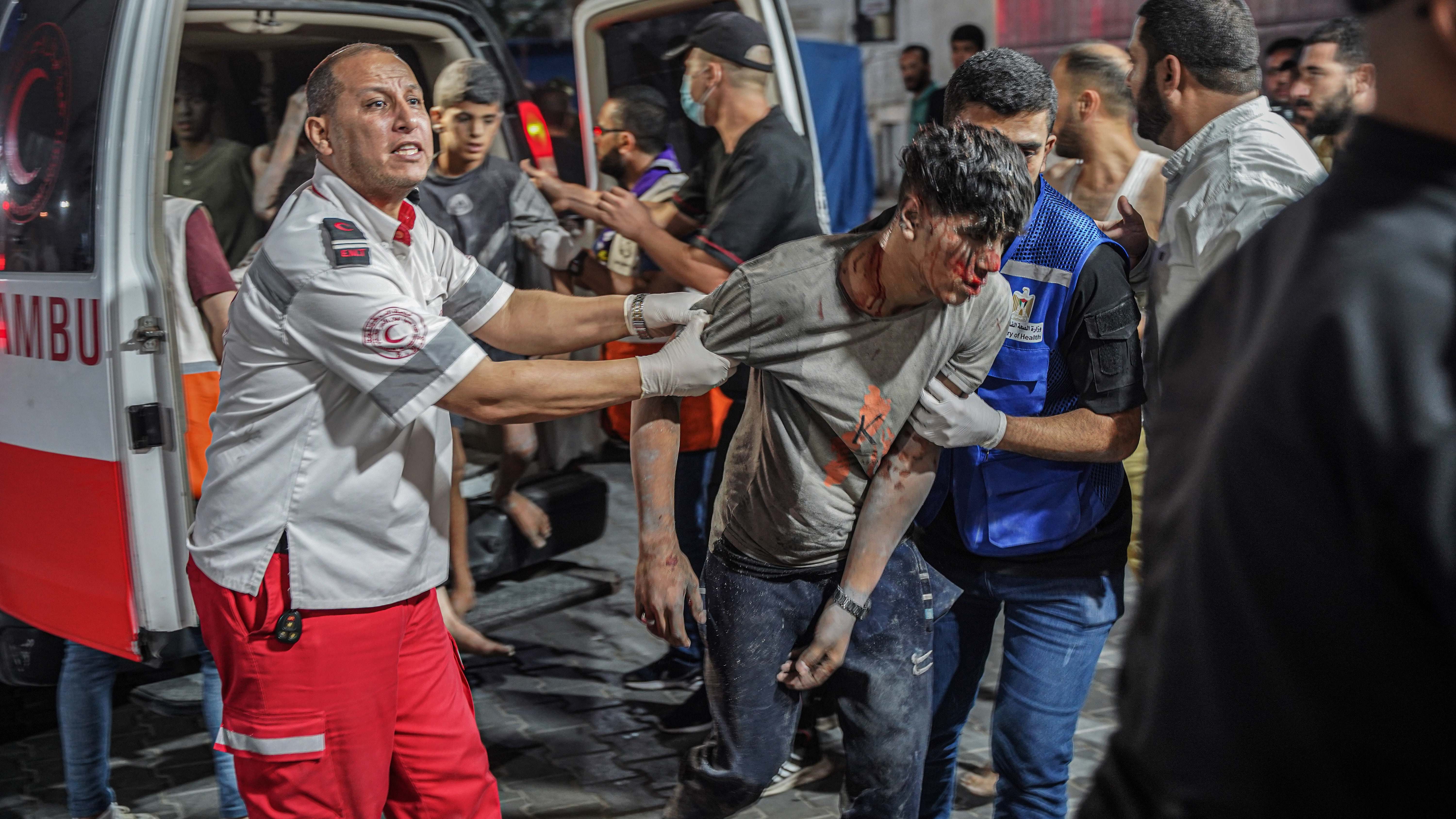 Herido tras el ataque israelí
