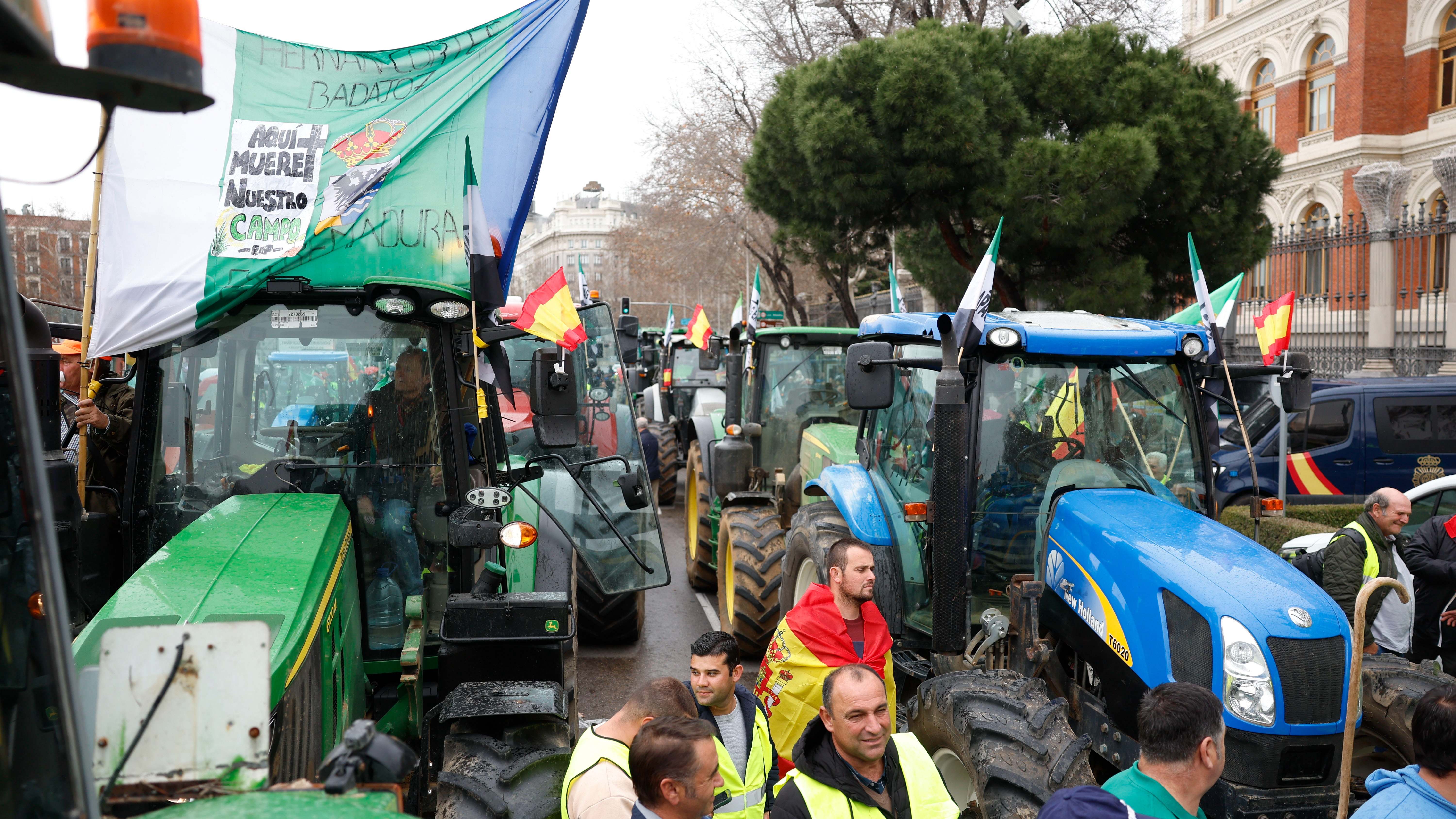 Protestas de los agricultores en Madrid