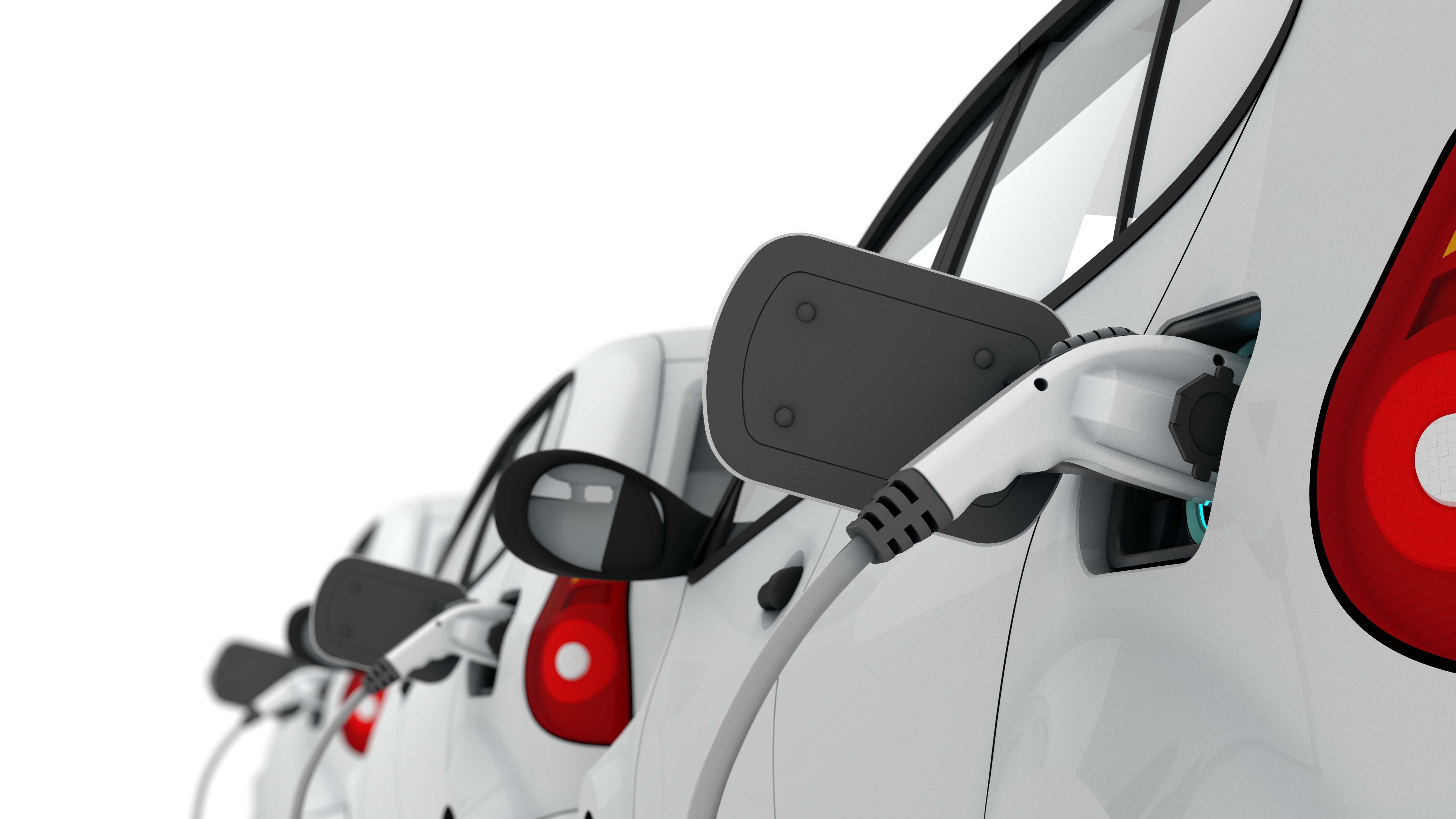 Coche eléctrico híbrido carga
