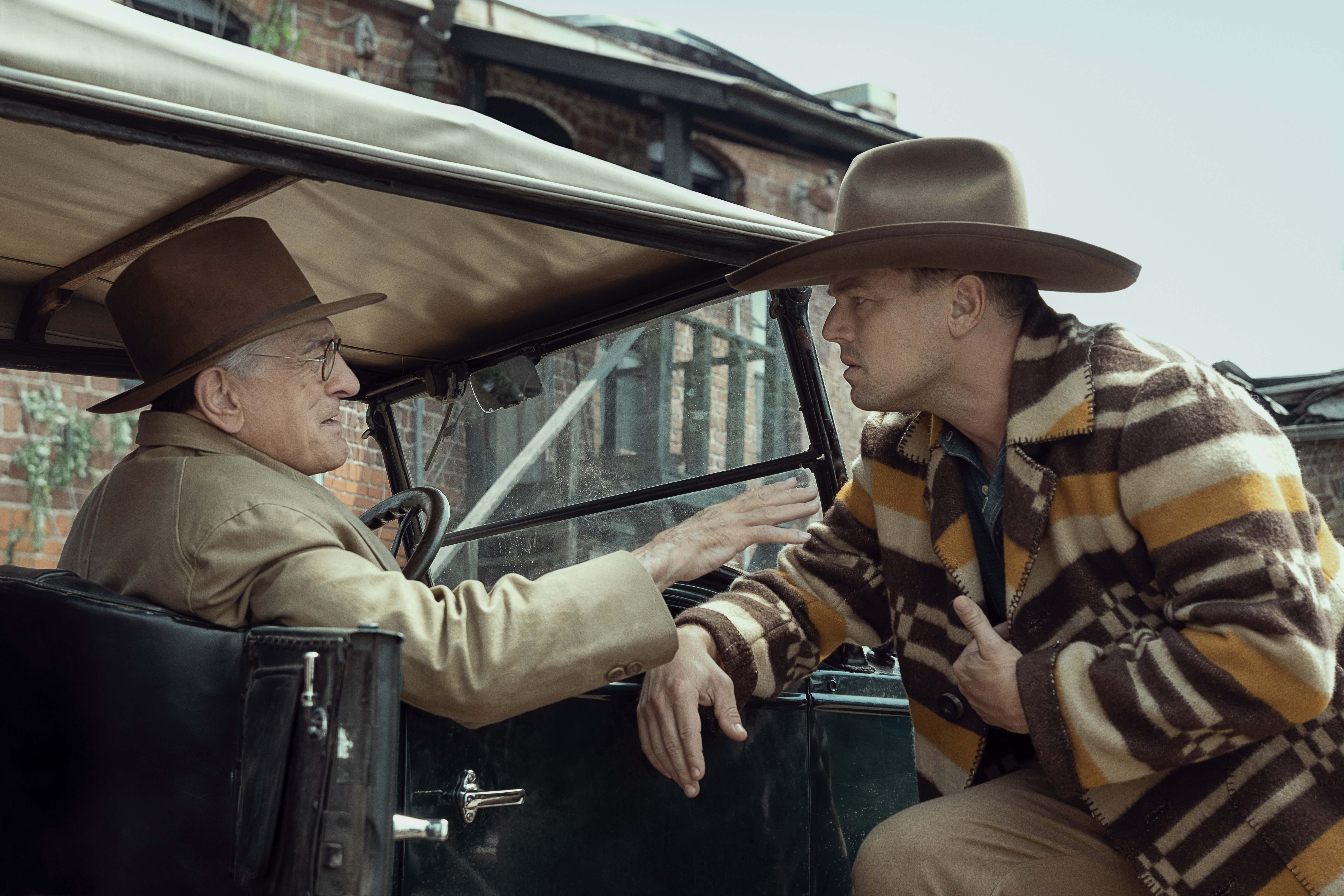 Robert De Niro y Leonardo DiCaprio en Los asesinos de la luna