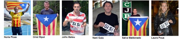 Deportistas catalanistas
