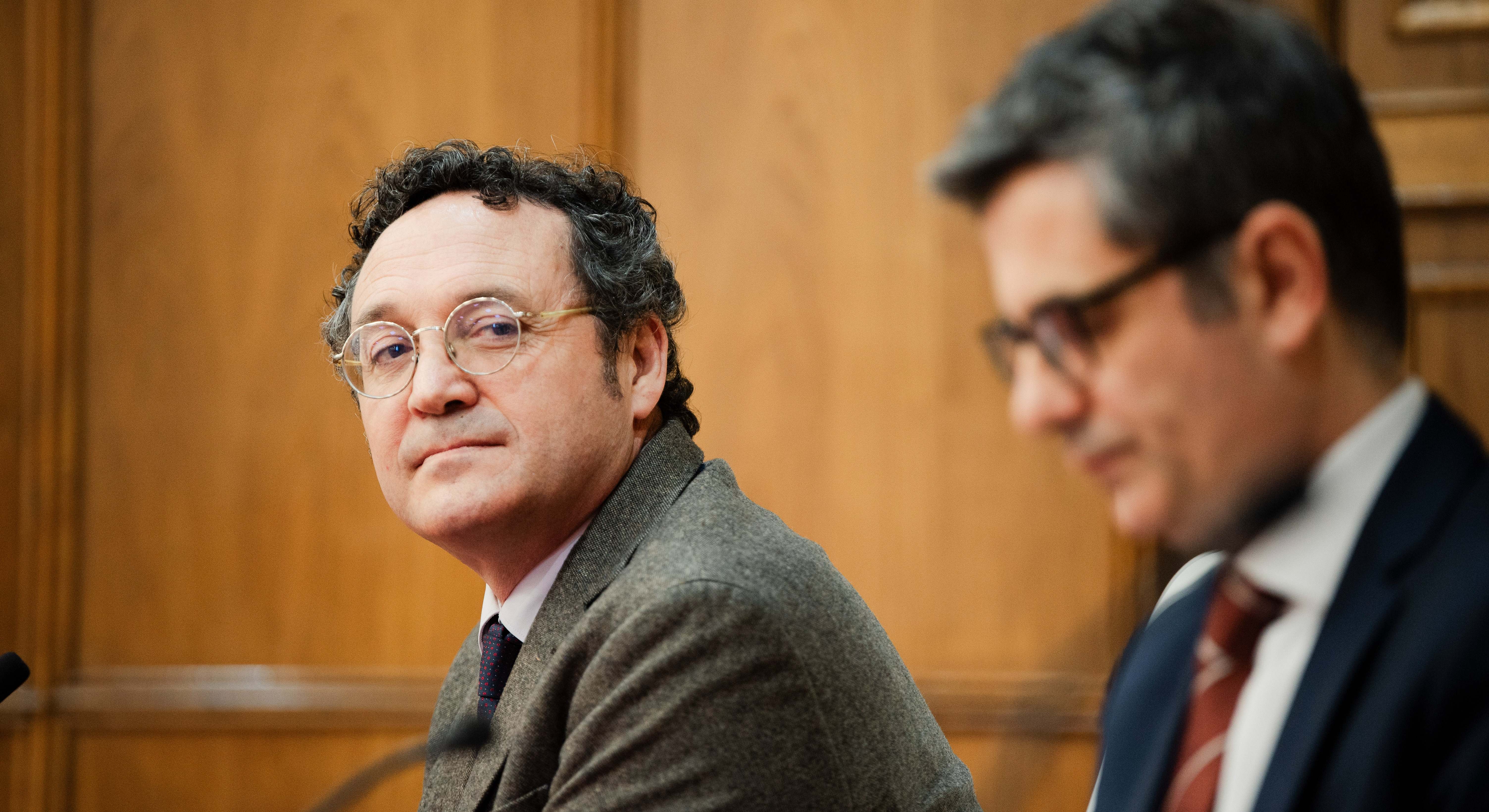 Álvaro García Ortiz, junto al ministro Félix Bolaños.