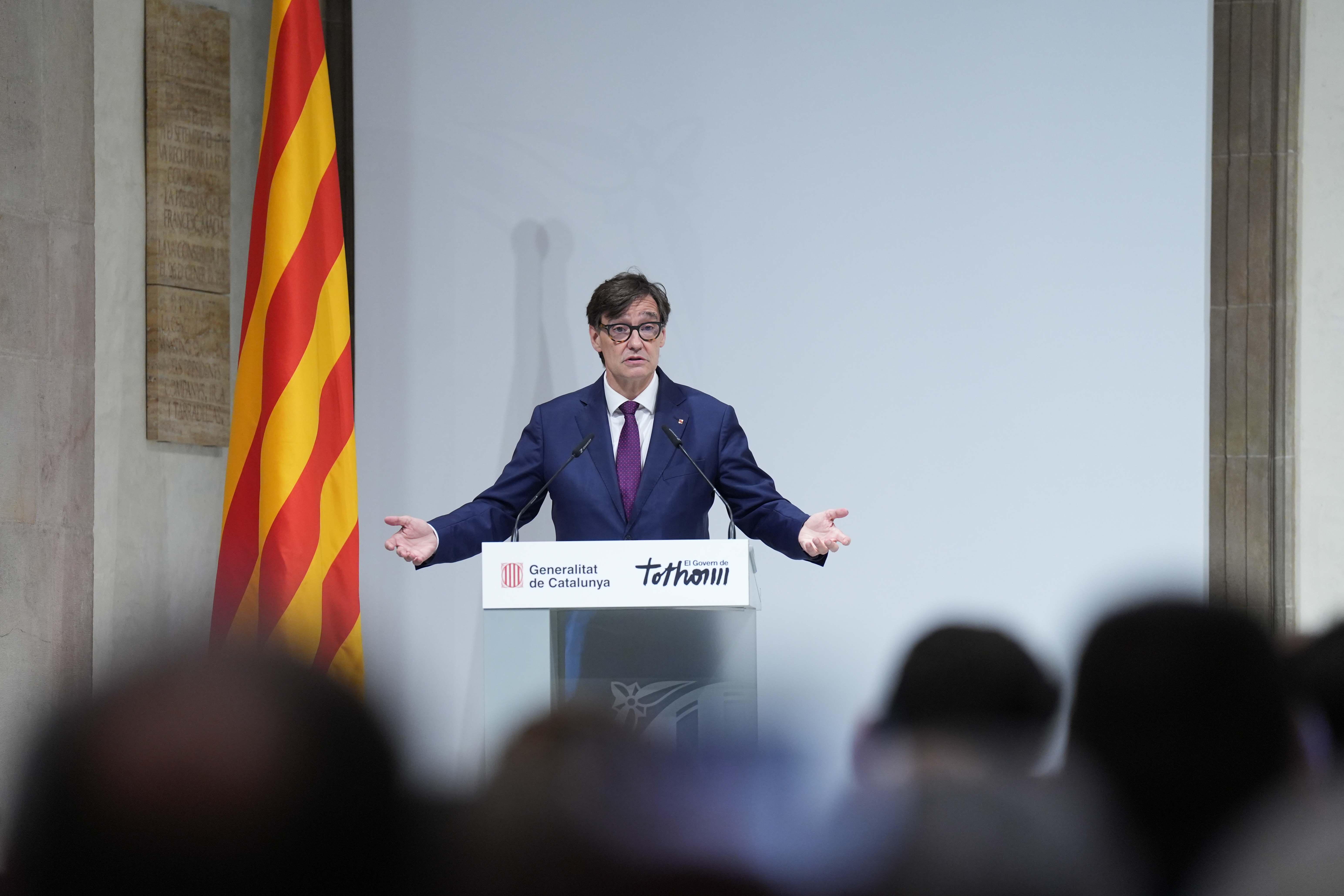 El presidente de la Generalitat de Cataluña, Salvador Illa. EP