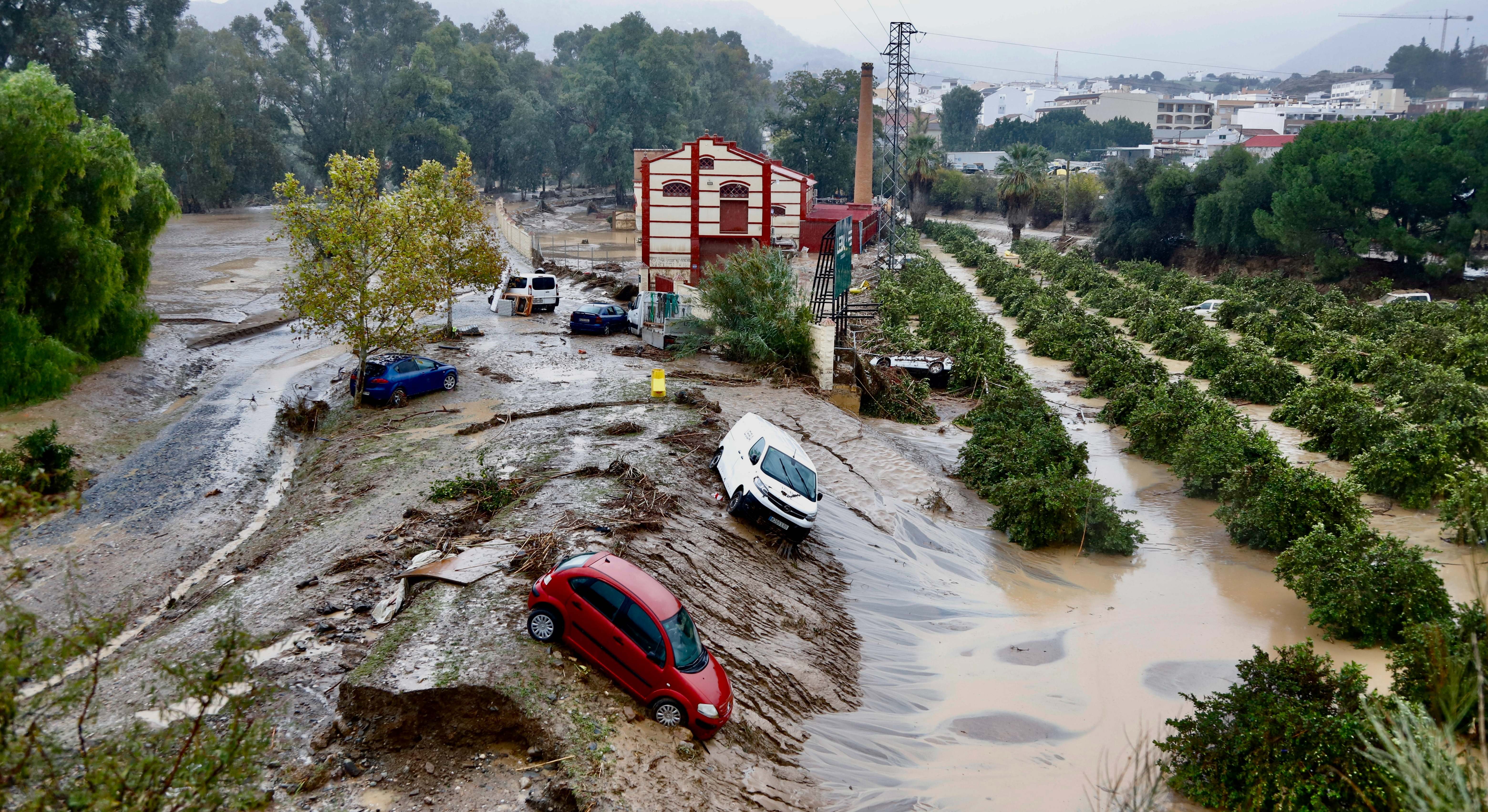 Inundaciones y daños materiales en Málaga por la DANA. / Foto: EP