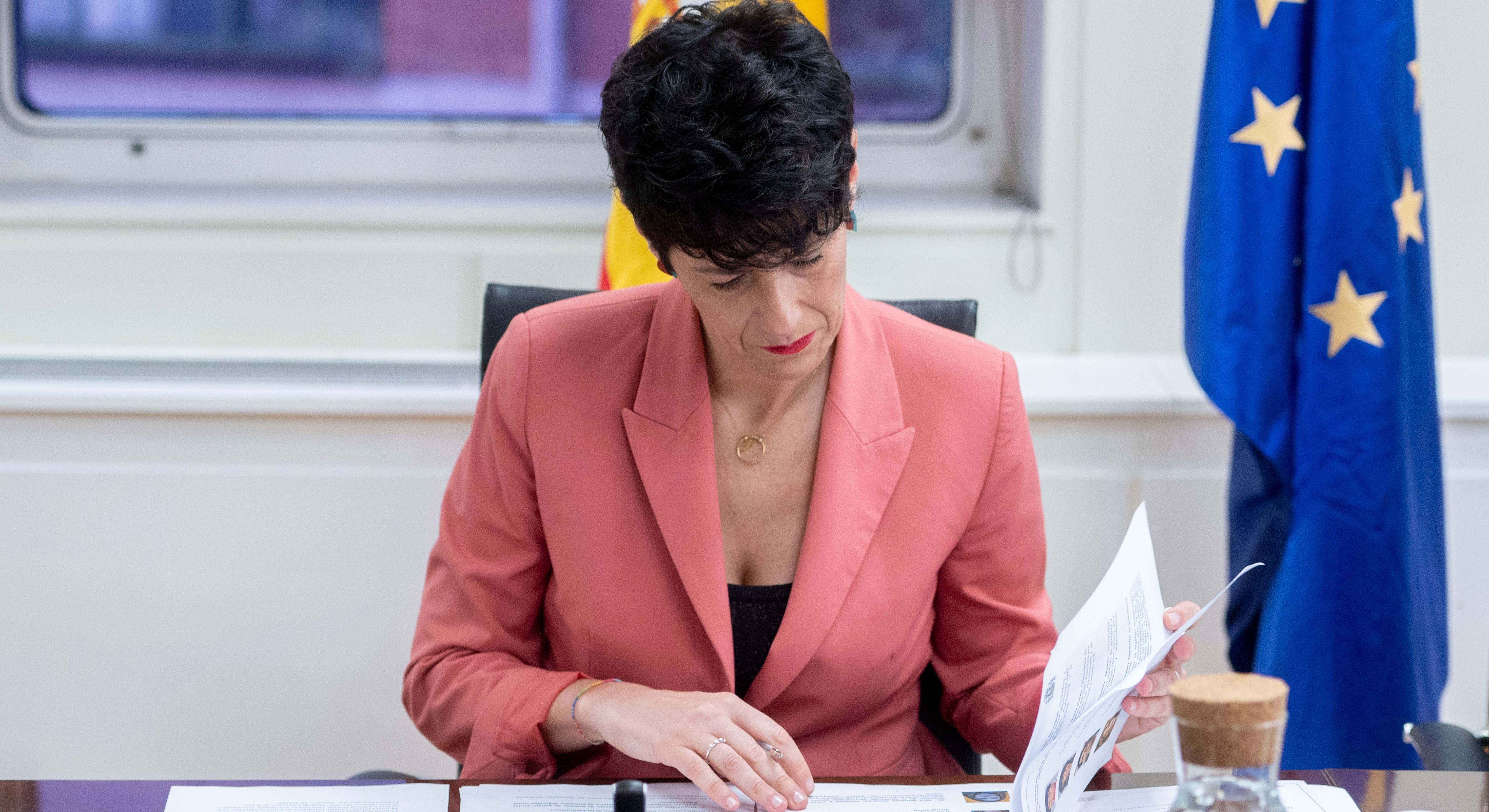 La ministra de Inclusión, Seguridad Social y Migraciones, Elma Saiz. Europa Press