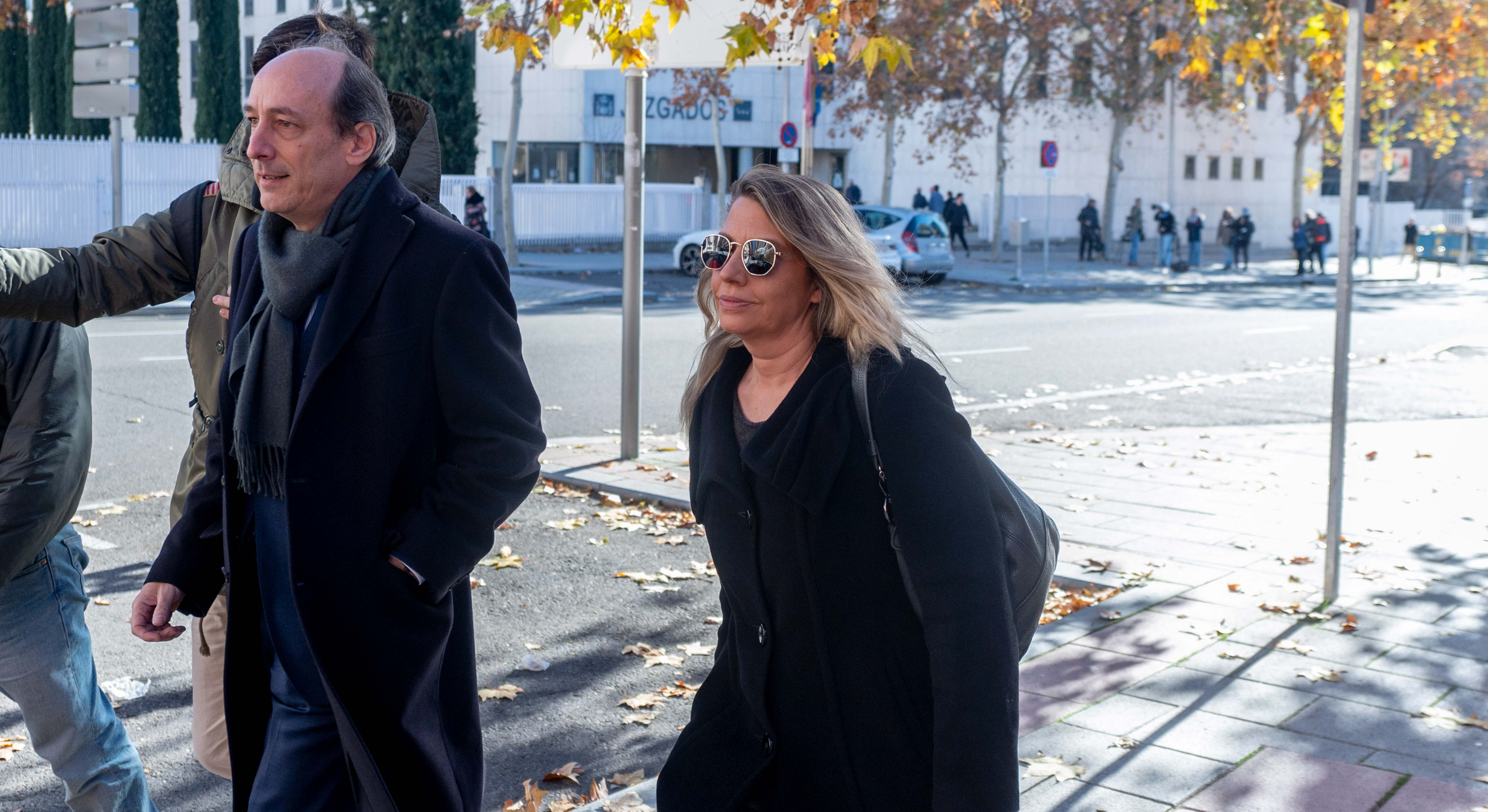 María Cristina Álvarez, a su llegada a los Juzgados de Plaza de Castilla.