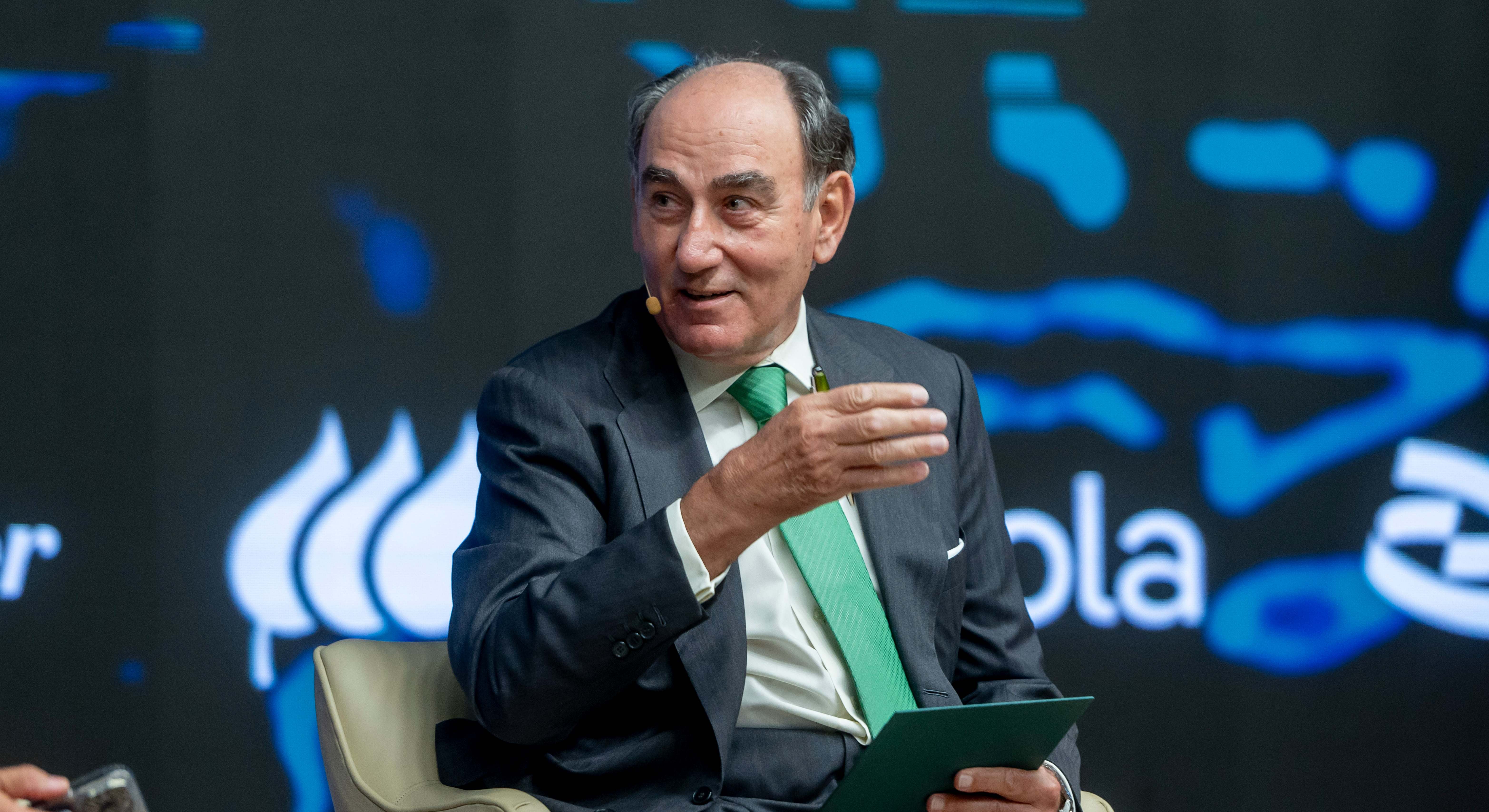 El presidente de Iberdrola, Ignacio Sánchez Galán, interviene durante el Global Trends 2025. / Europa Press
