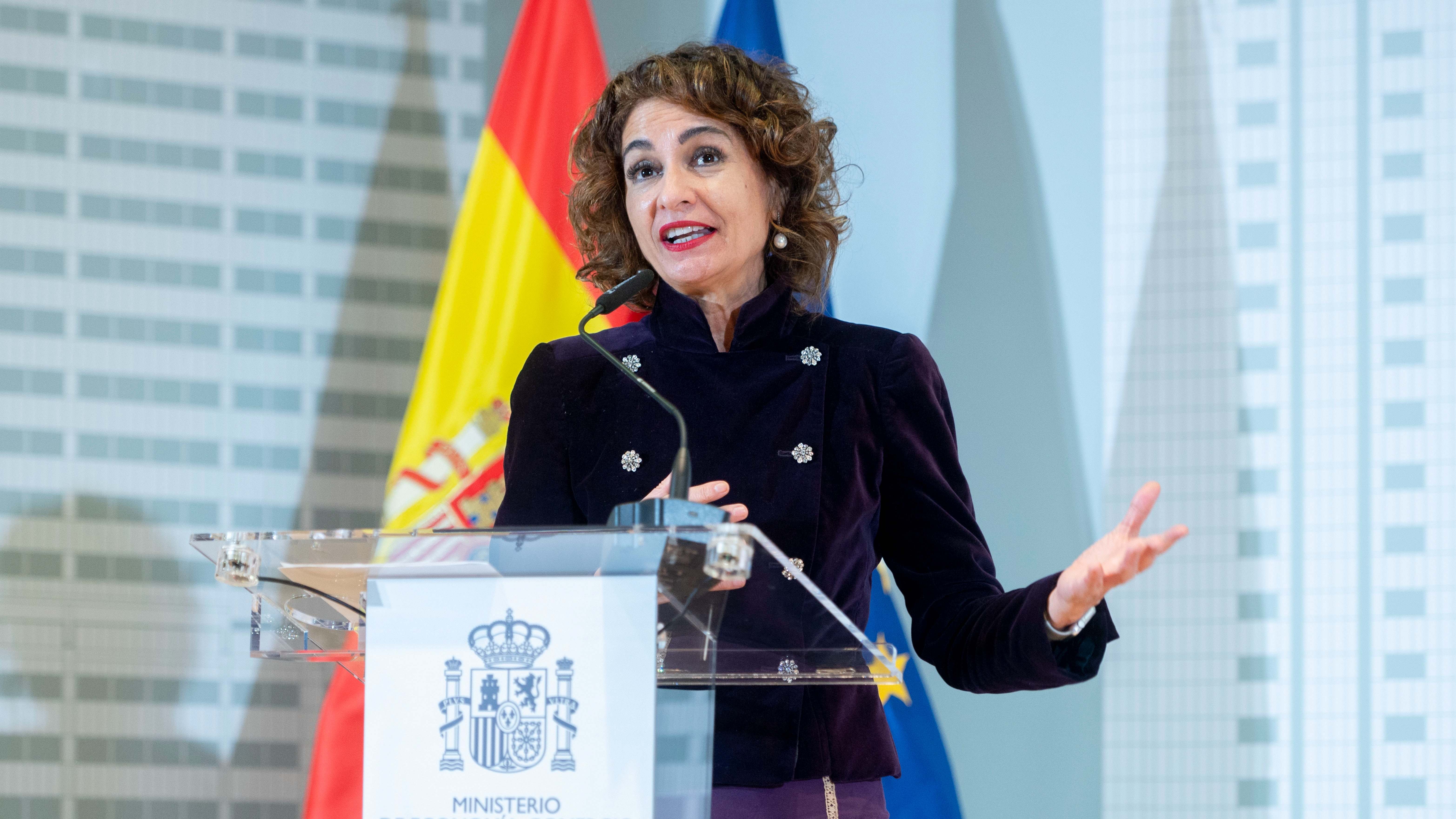 La vicepresidenta primera y ministra de Hacienda, María Jesús Montero
