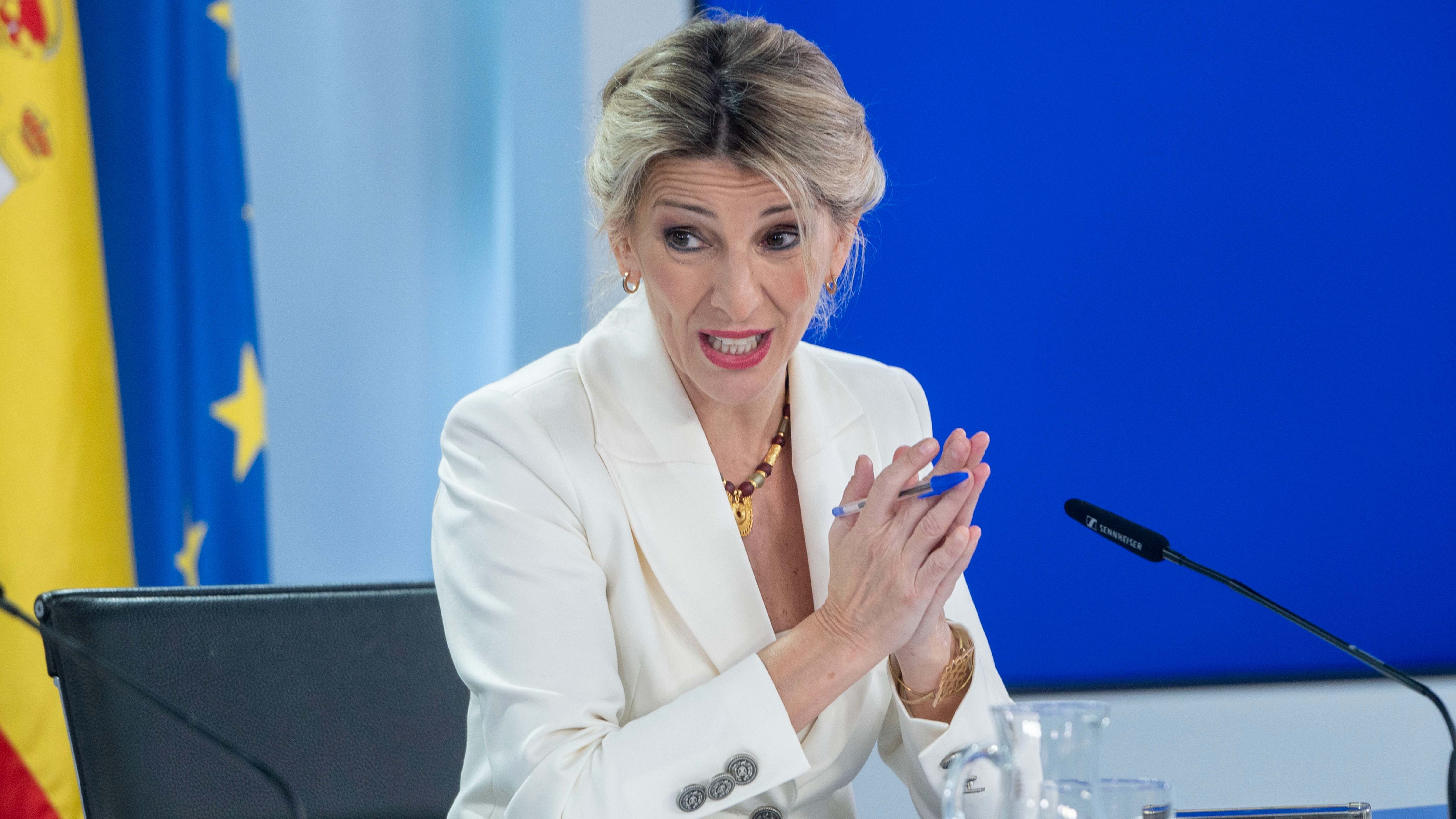 La vicepresidenta segunda y ministra de Trabajo, Yolanda Díaz. Foto: EP