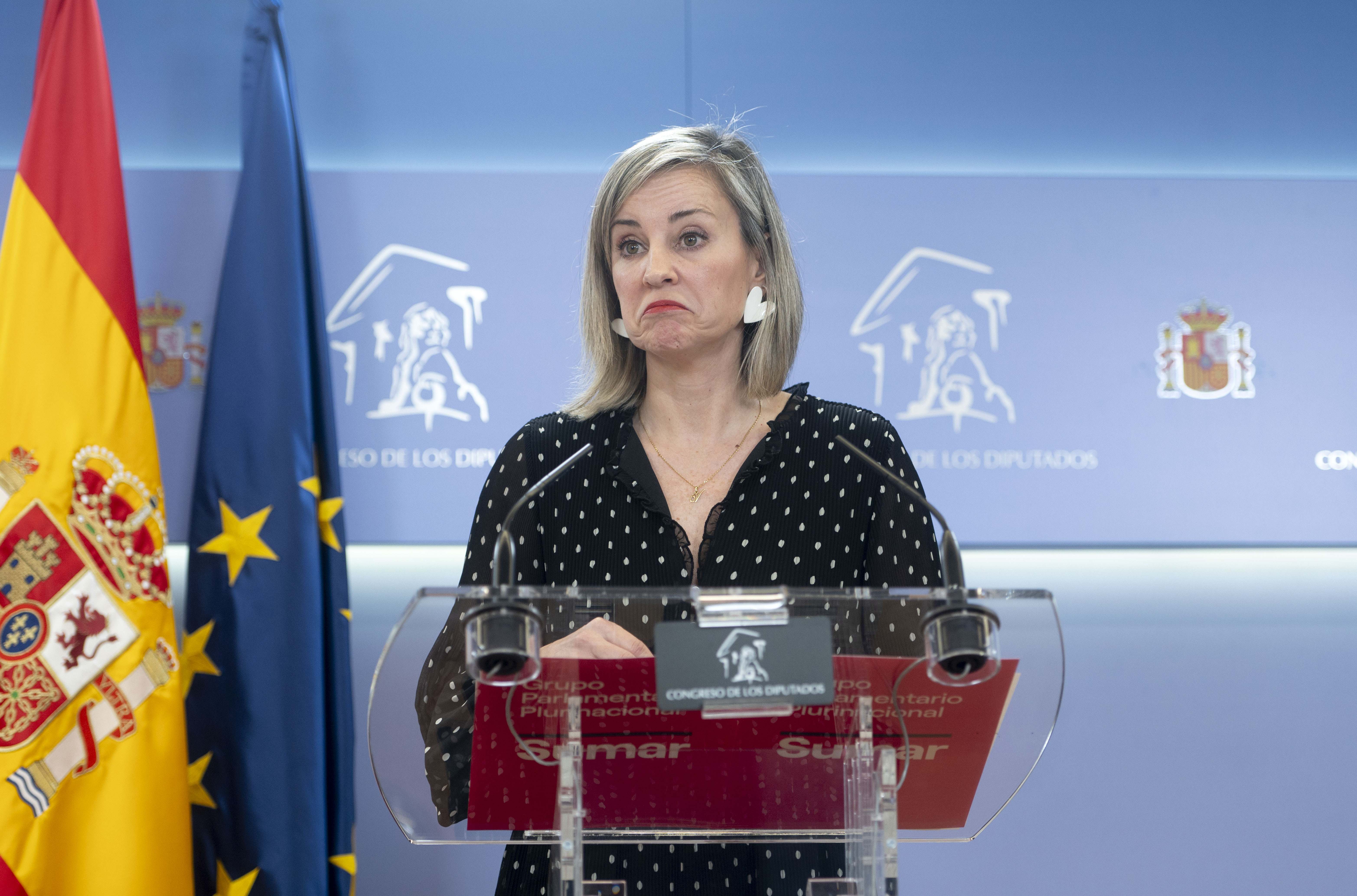 La portavoz de Sumar en el Congreso, Verónica Martínez.