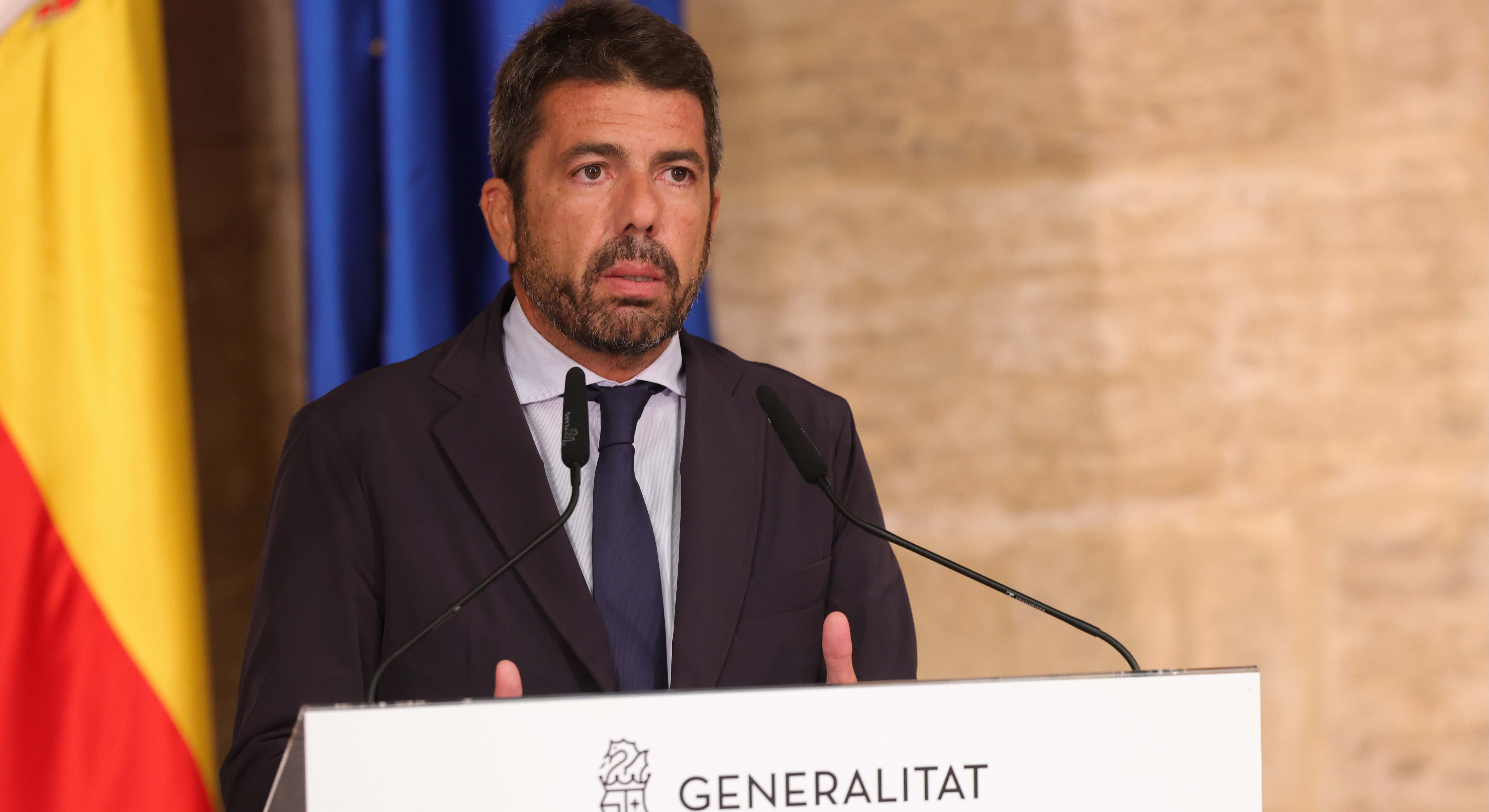 El presidente valenciano Carlos Mazón.
