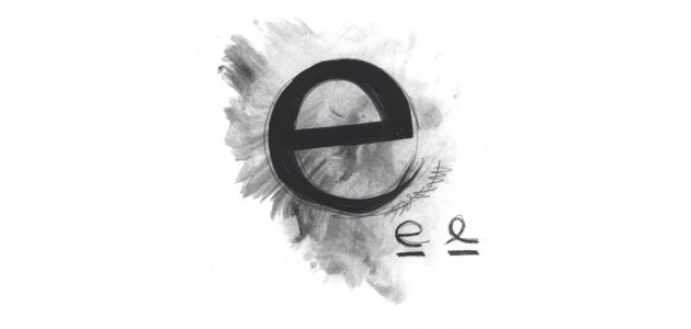 letra e