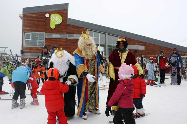 reyes magos nieve