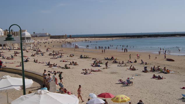 Turistas playa