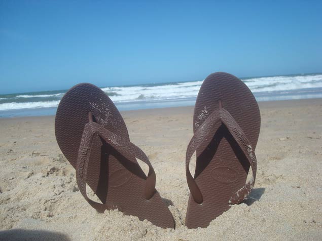 Playa sandalias