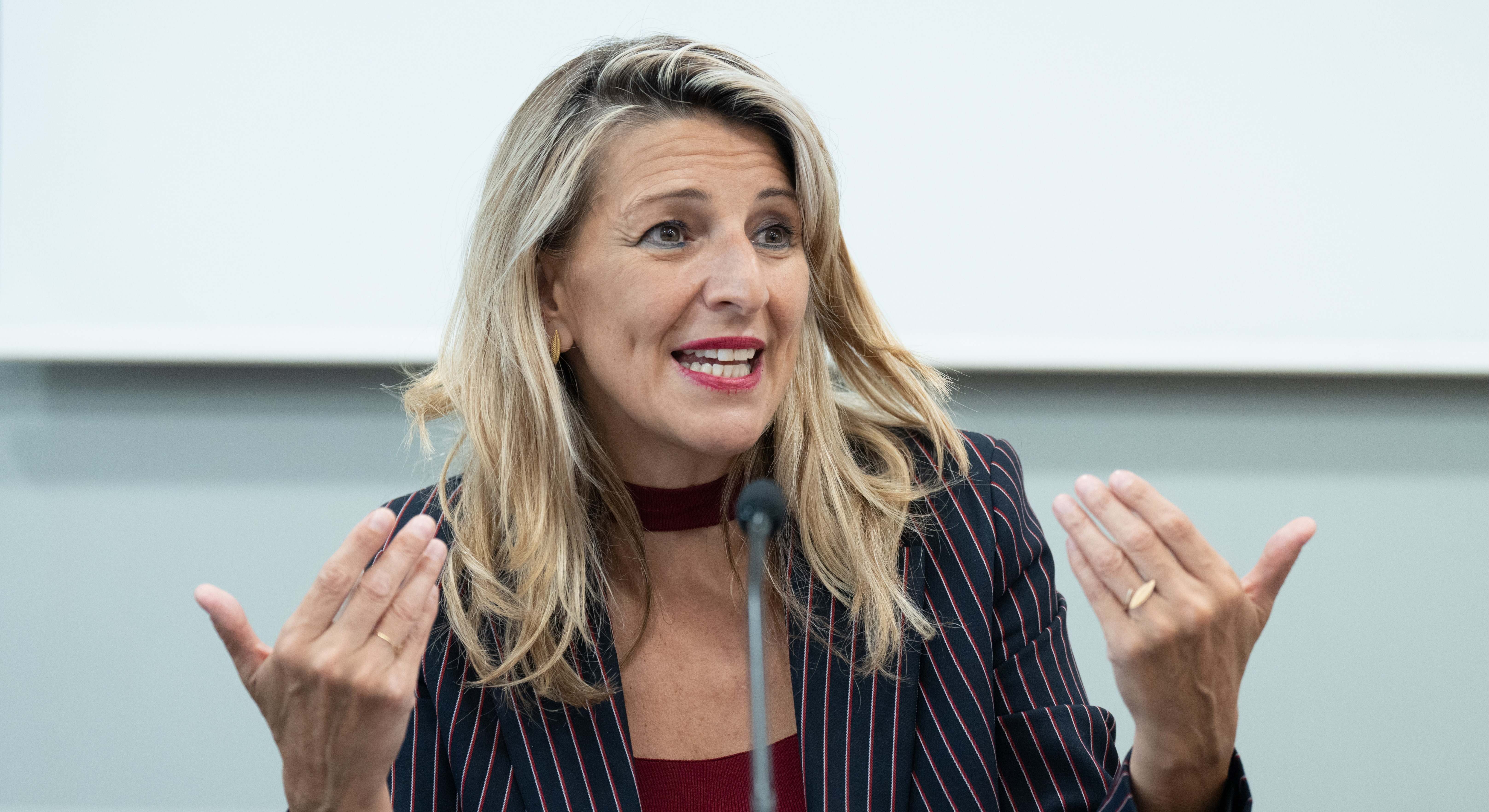 La vicepresidenta segunda y ministra de Trabajo, Yolanda Díaz