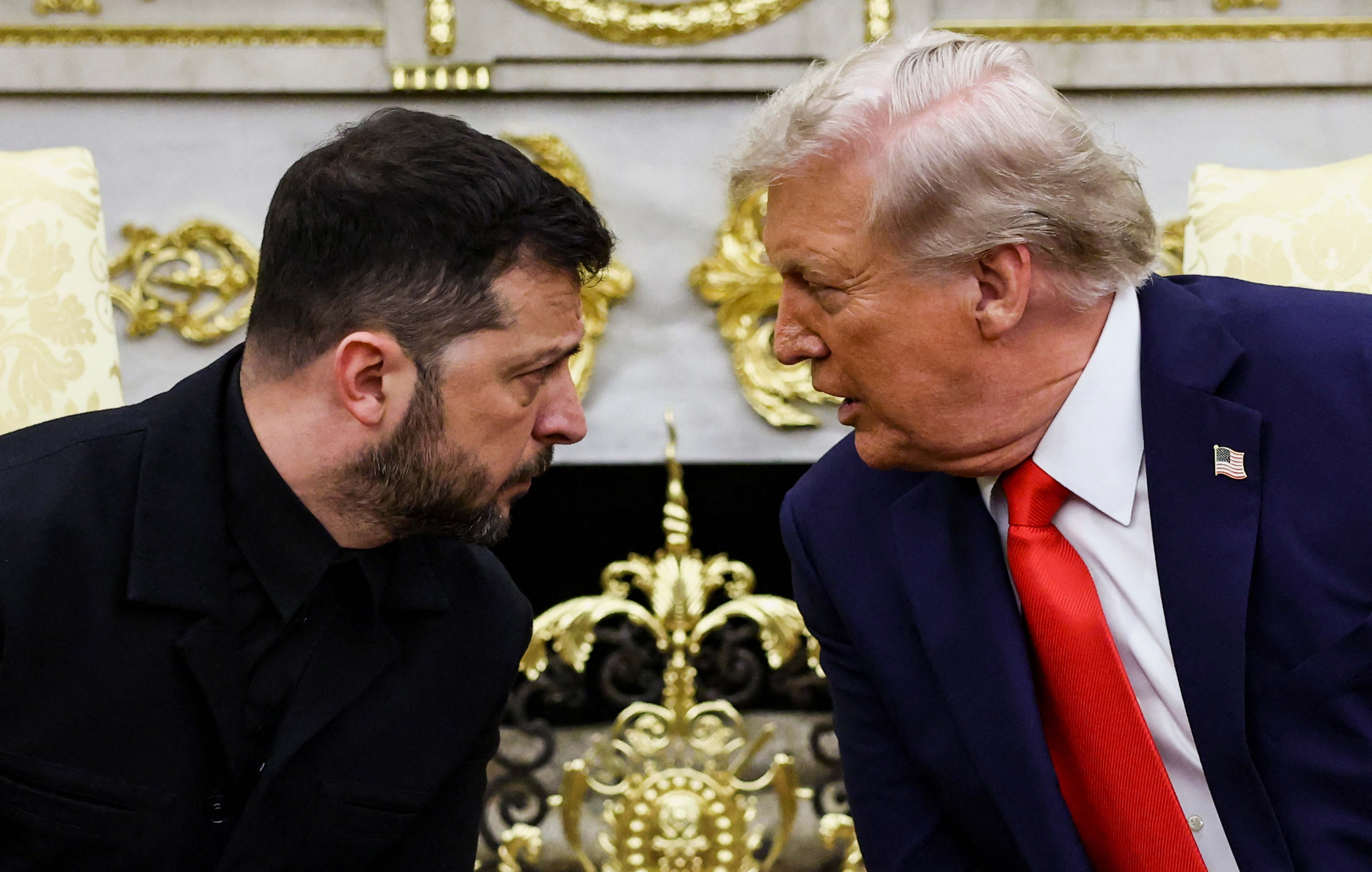 El presidente ucraniano, Volodimir Zelensky y el presidente de Estados Unidos, Donald Trump.
