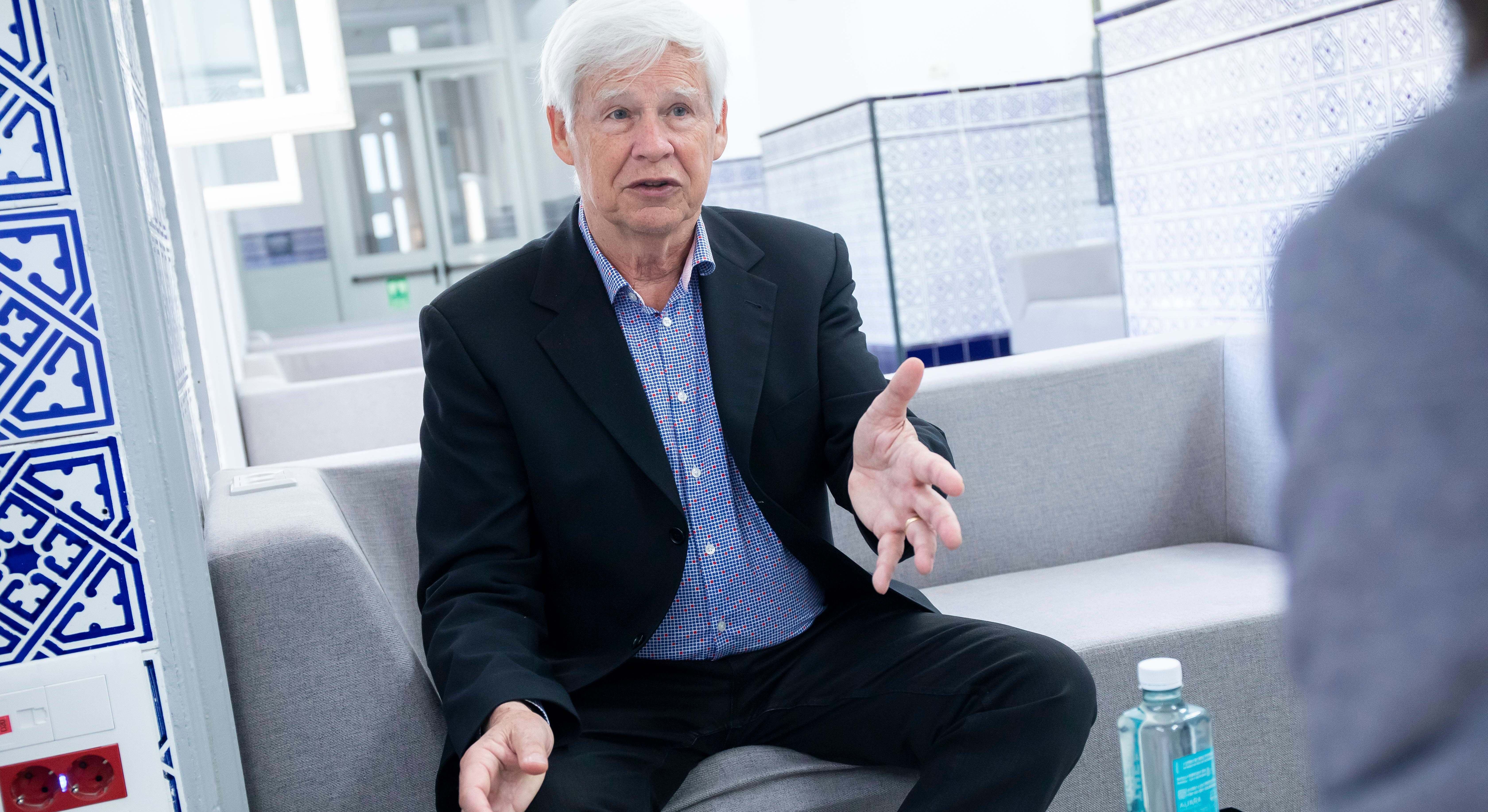 Robert Engle, entrevistado por elEconomista en la Universidad de Comillas