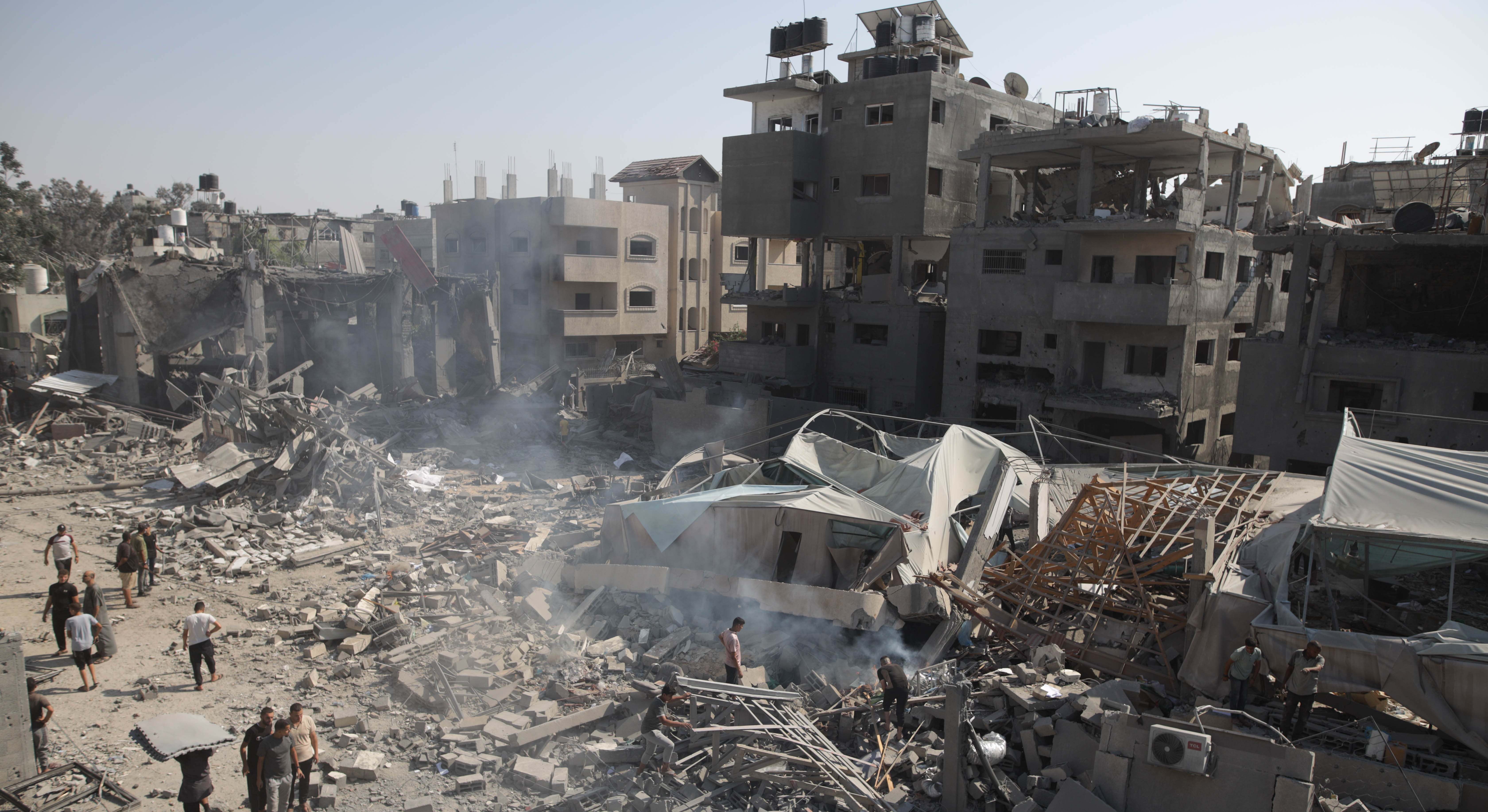 Imagen de recurso de una zona bombardeada en Gaza. 