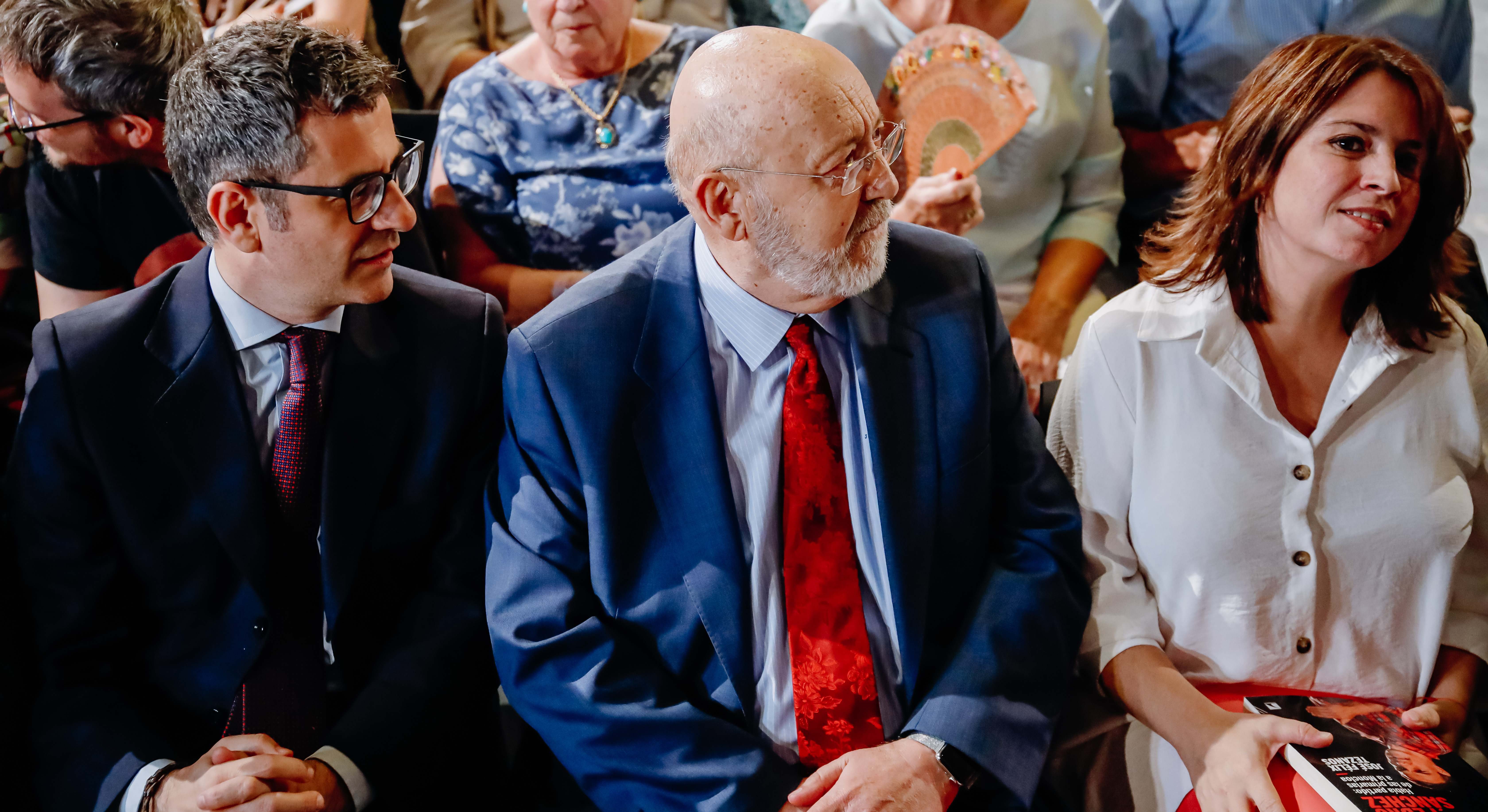 Félix Bolaños, José Félix Bolaños y Adriana Lastra.