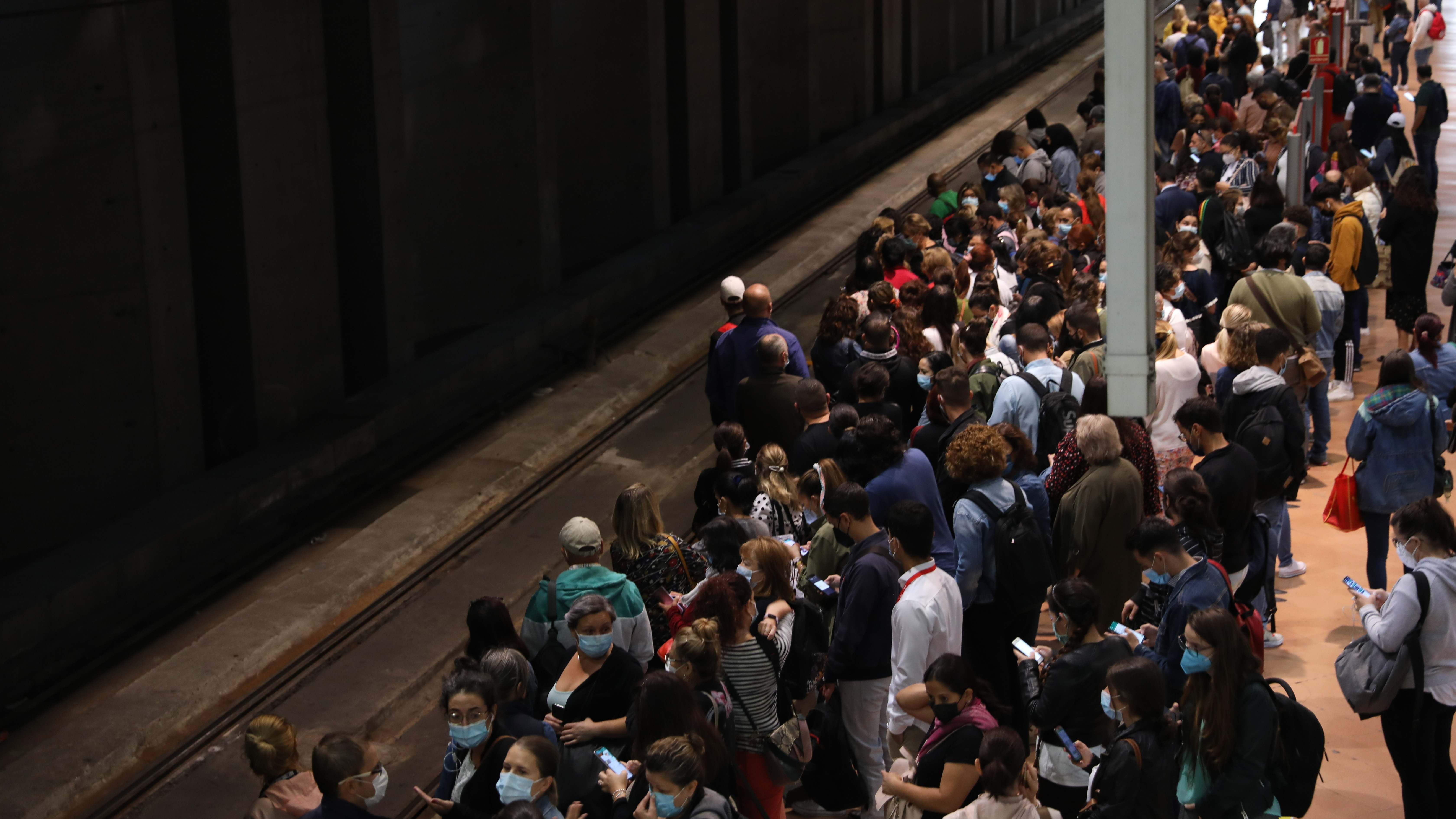 anden atocha tren estacion