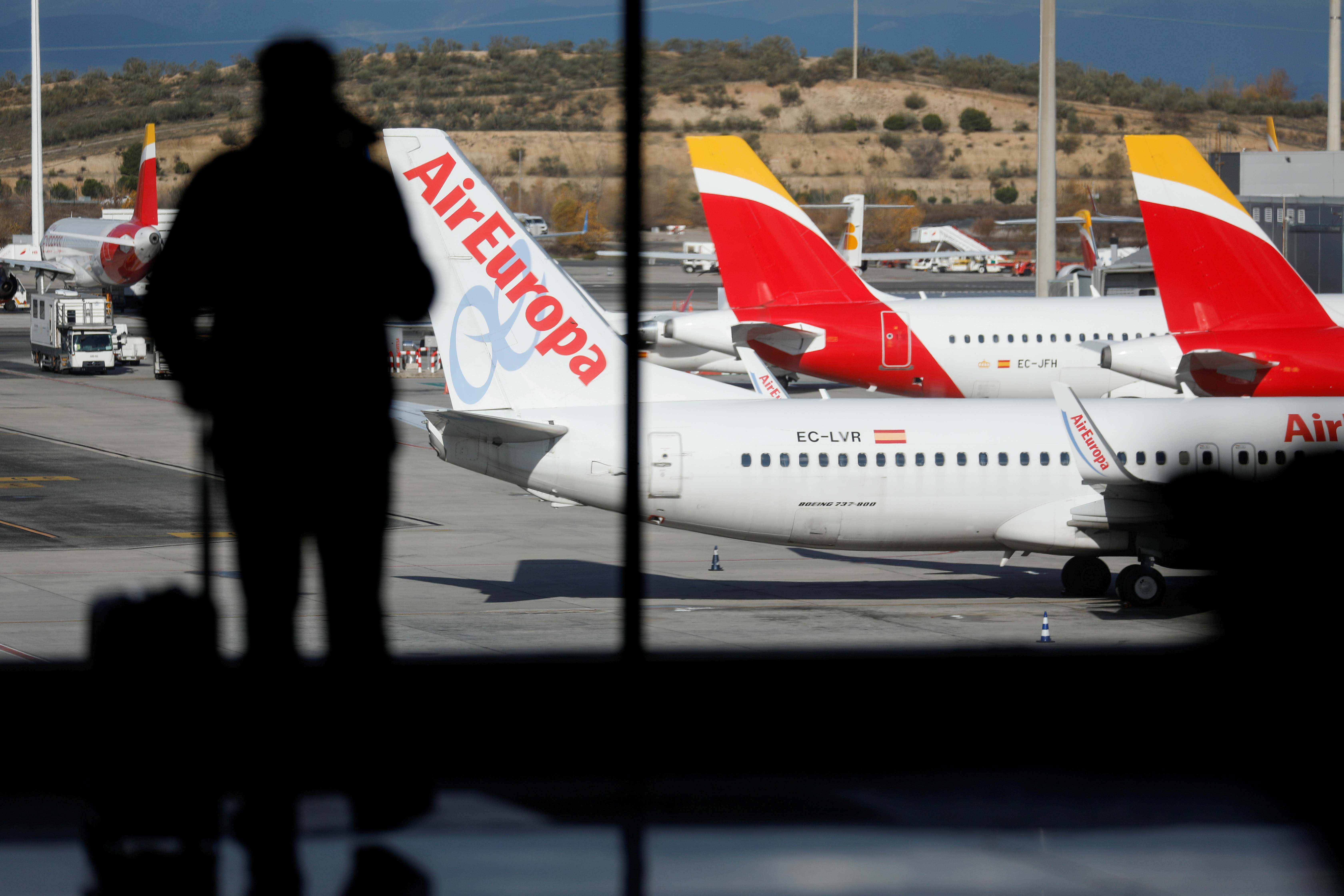 Aviones de Air Europa e Iberia. / Reuters