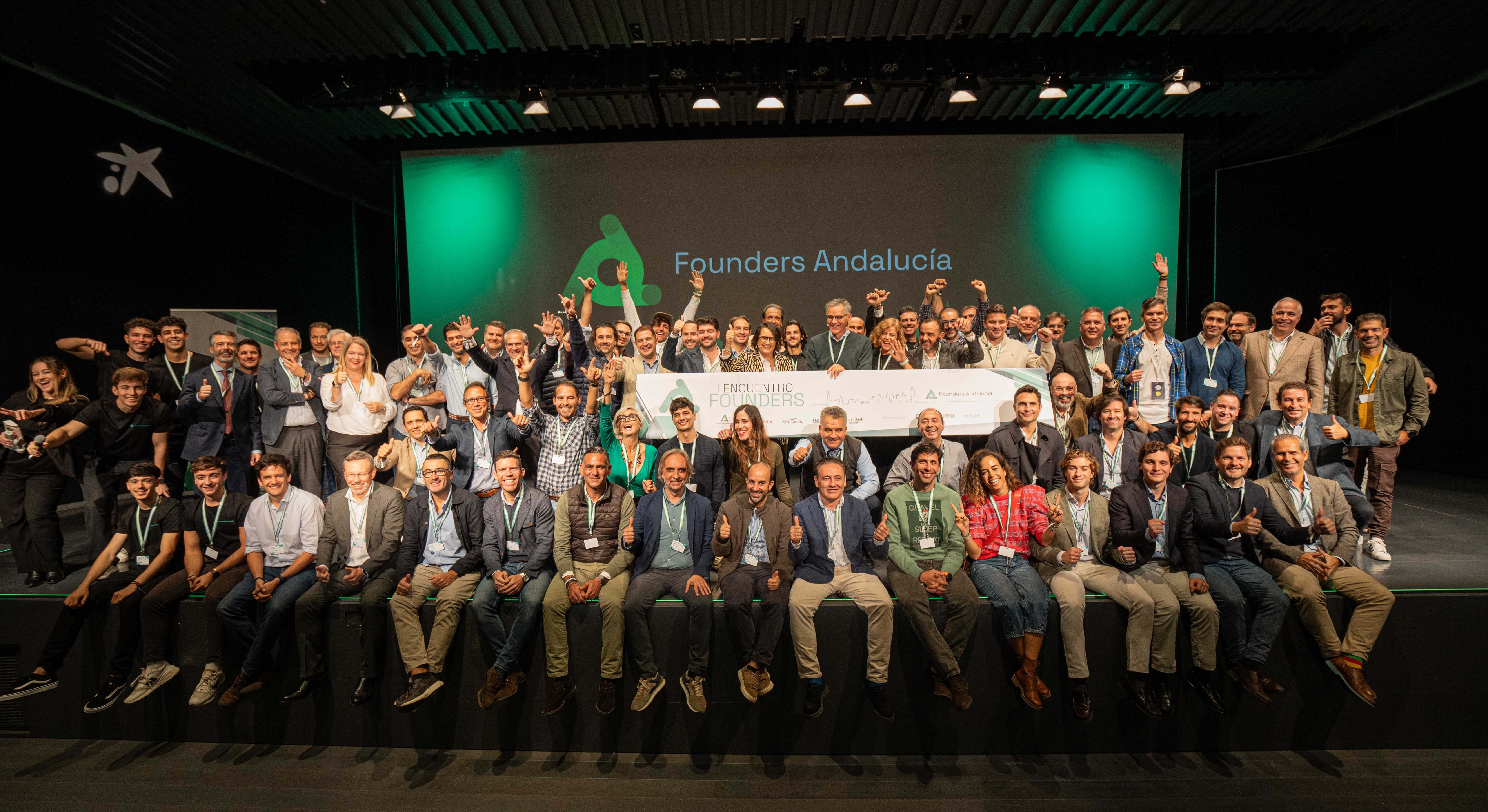 Foto de familia del primer evento de Founders Andalucía.