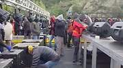 Tsunami Democràtic ataca al transporte internacional bloqueando la AP-7 en la Junquera