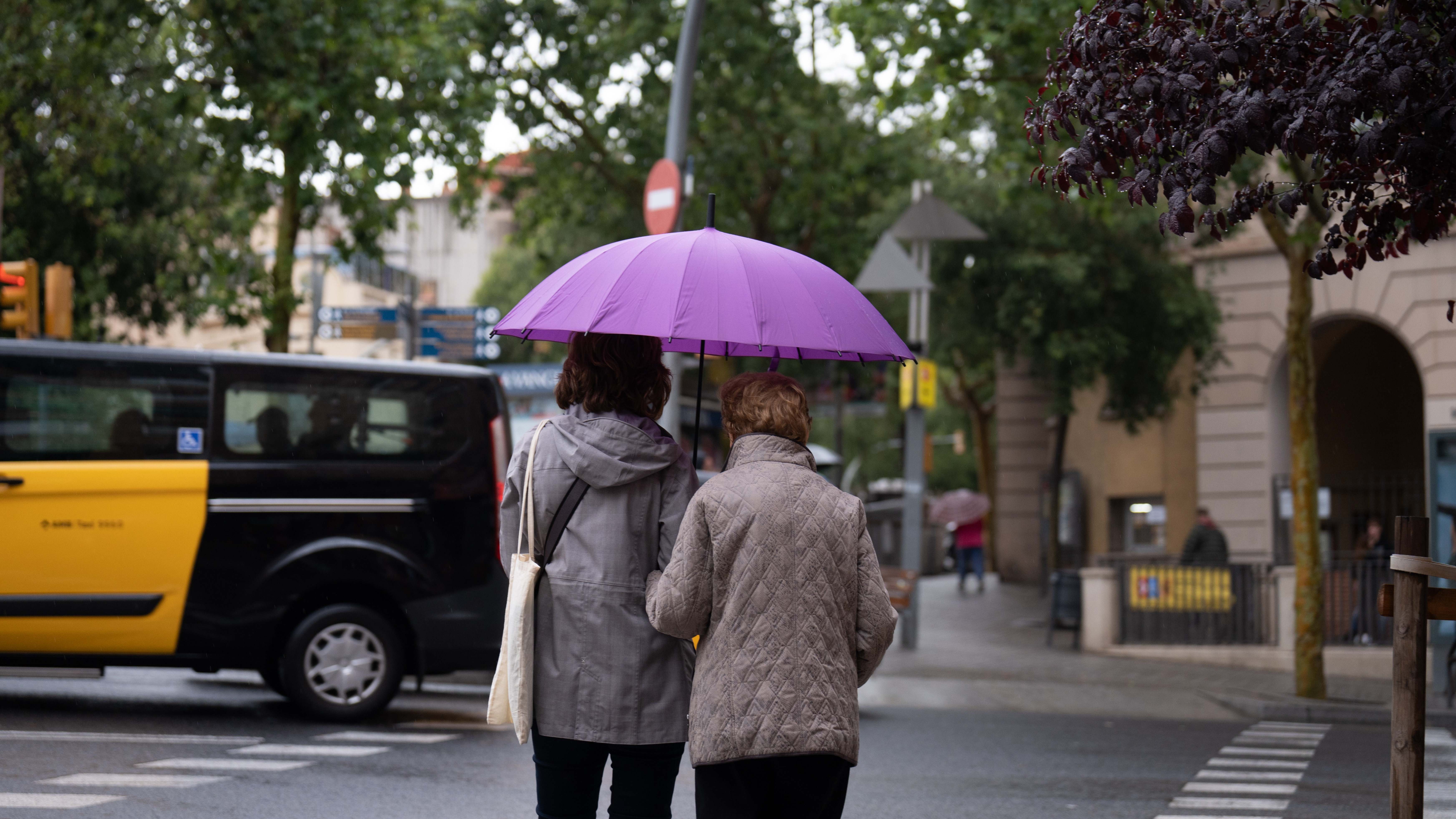 Lluvias y mal tiempo en Cataluña. / Foto: EP