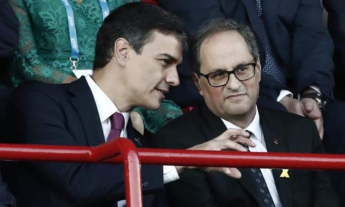 Pedro Snchez y Quim Torra