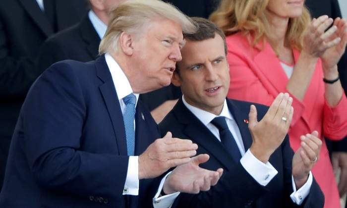 Donald Trump y Emmanuel Macron