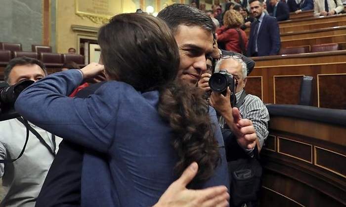 Pedro Sanchez y Pablo Iglesias