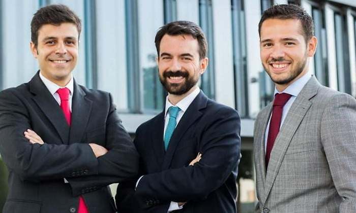 Miguel Rodrguez Javier Ruiz y Alejandro Martn miembros del equipo de gestin de Horos AM
