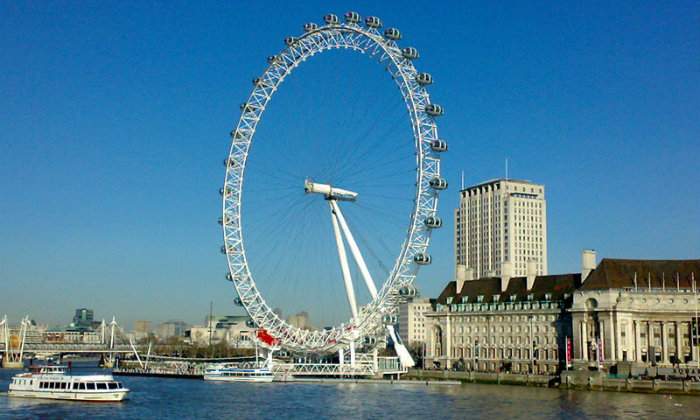 Vista del London Eye junto al ro Tmesis