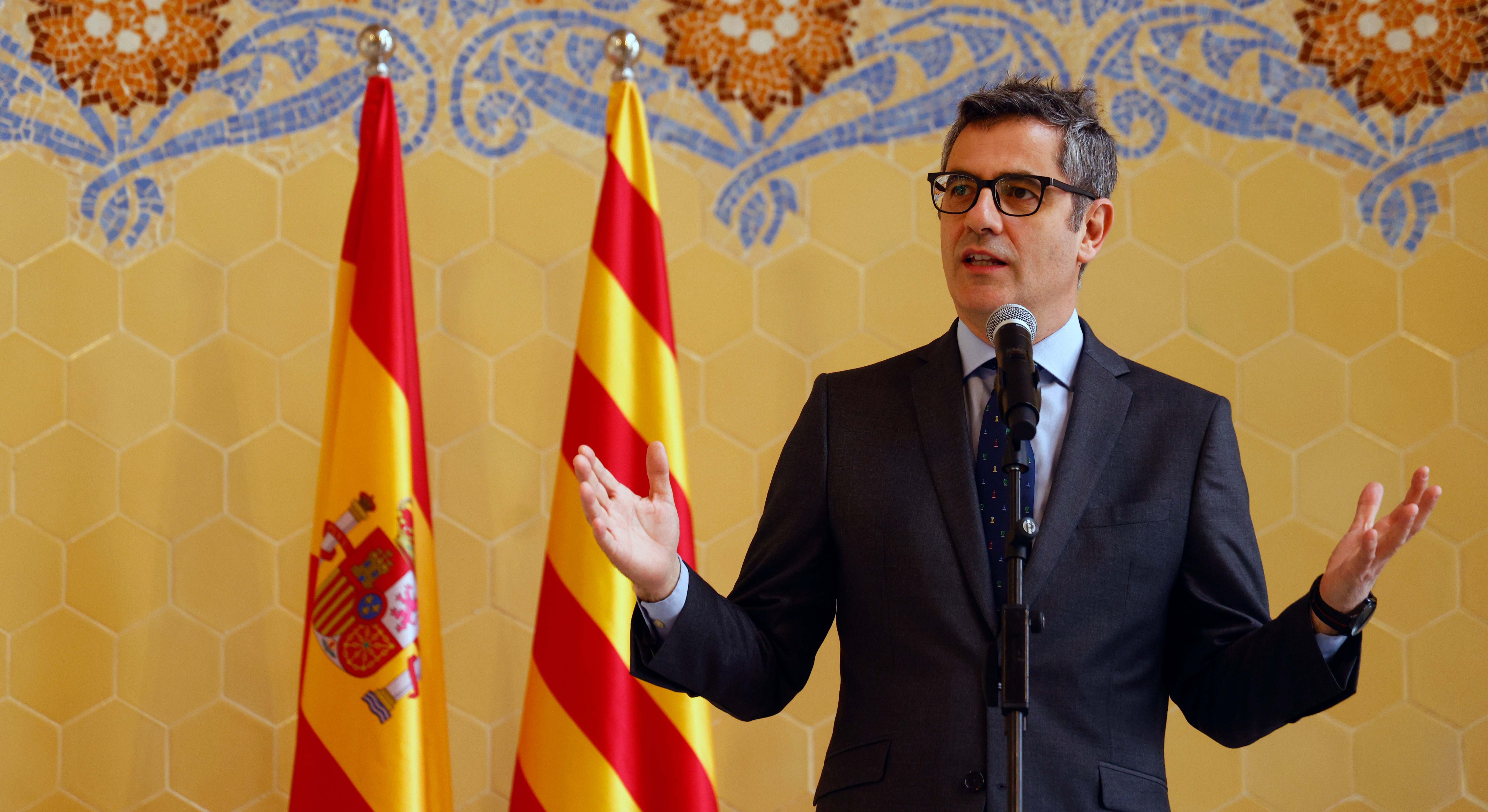 El ministro de la Presidencia, Justicia y Relaciones con las Cortes, Félix Bolaños