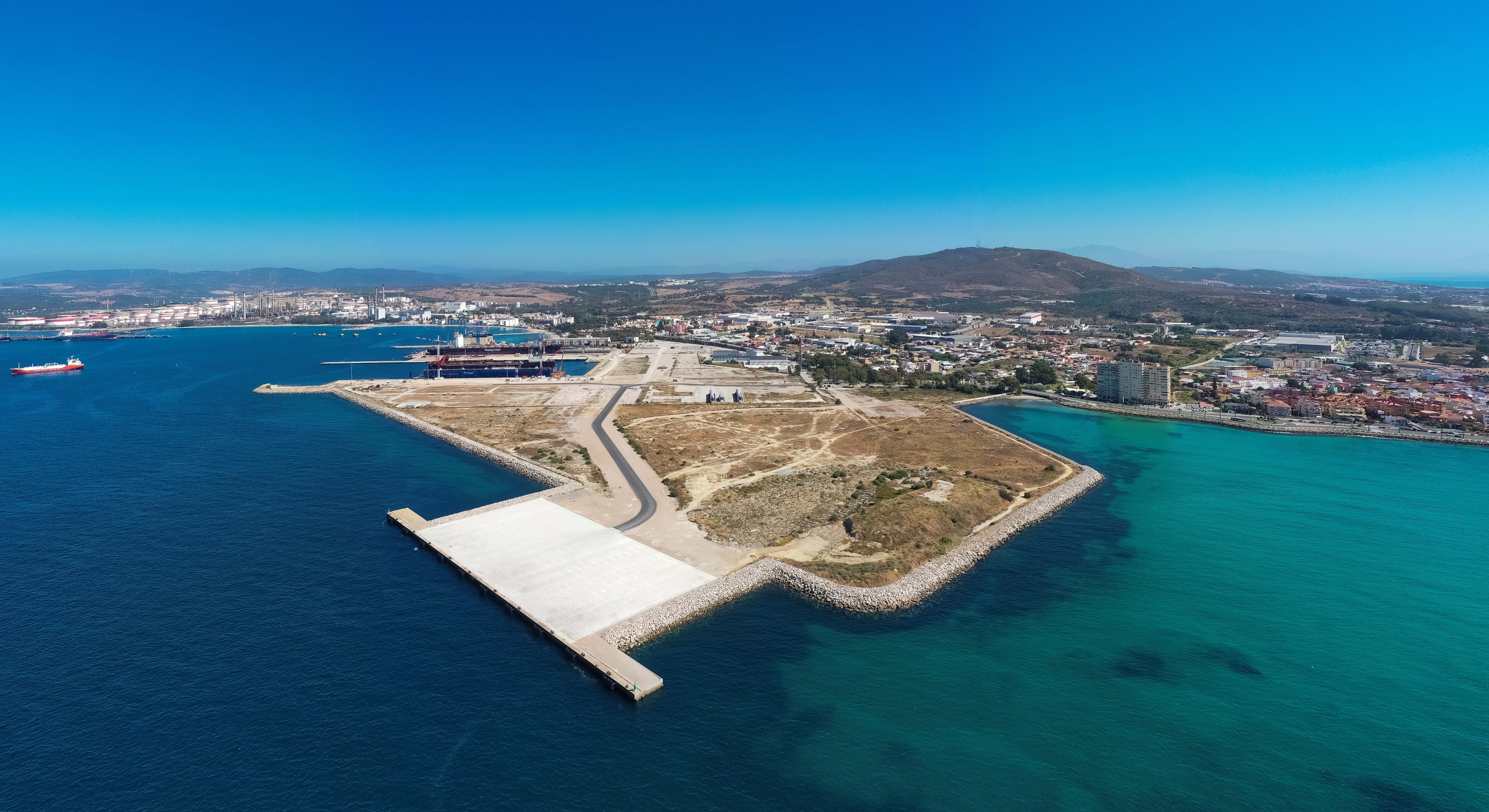 Zona donde se instalará Dragados Offshore en Algeciras.