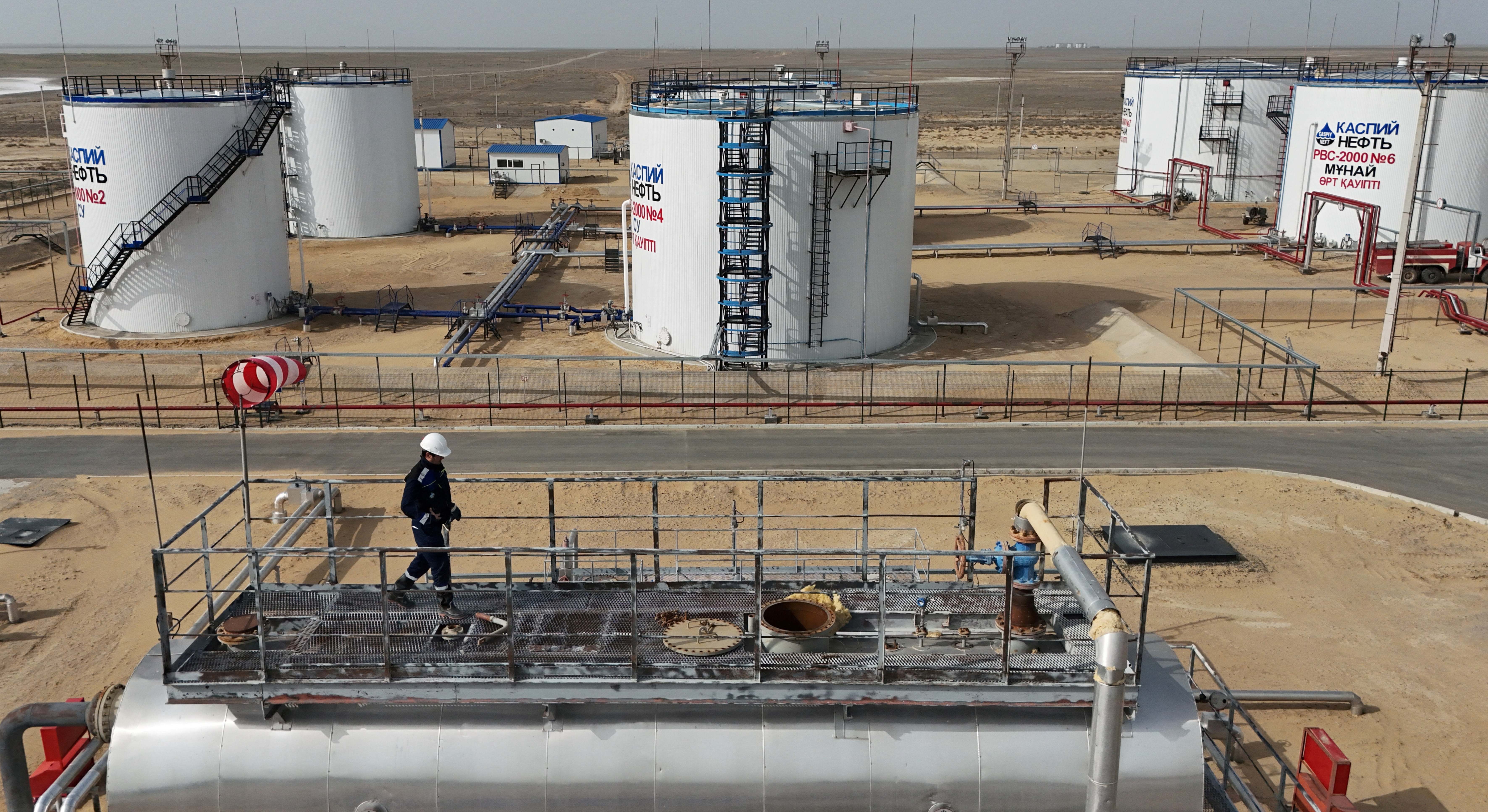 Campo petrolífero de Airankol en el oeste de Kazajistán (Reuters)