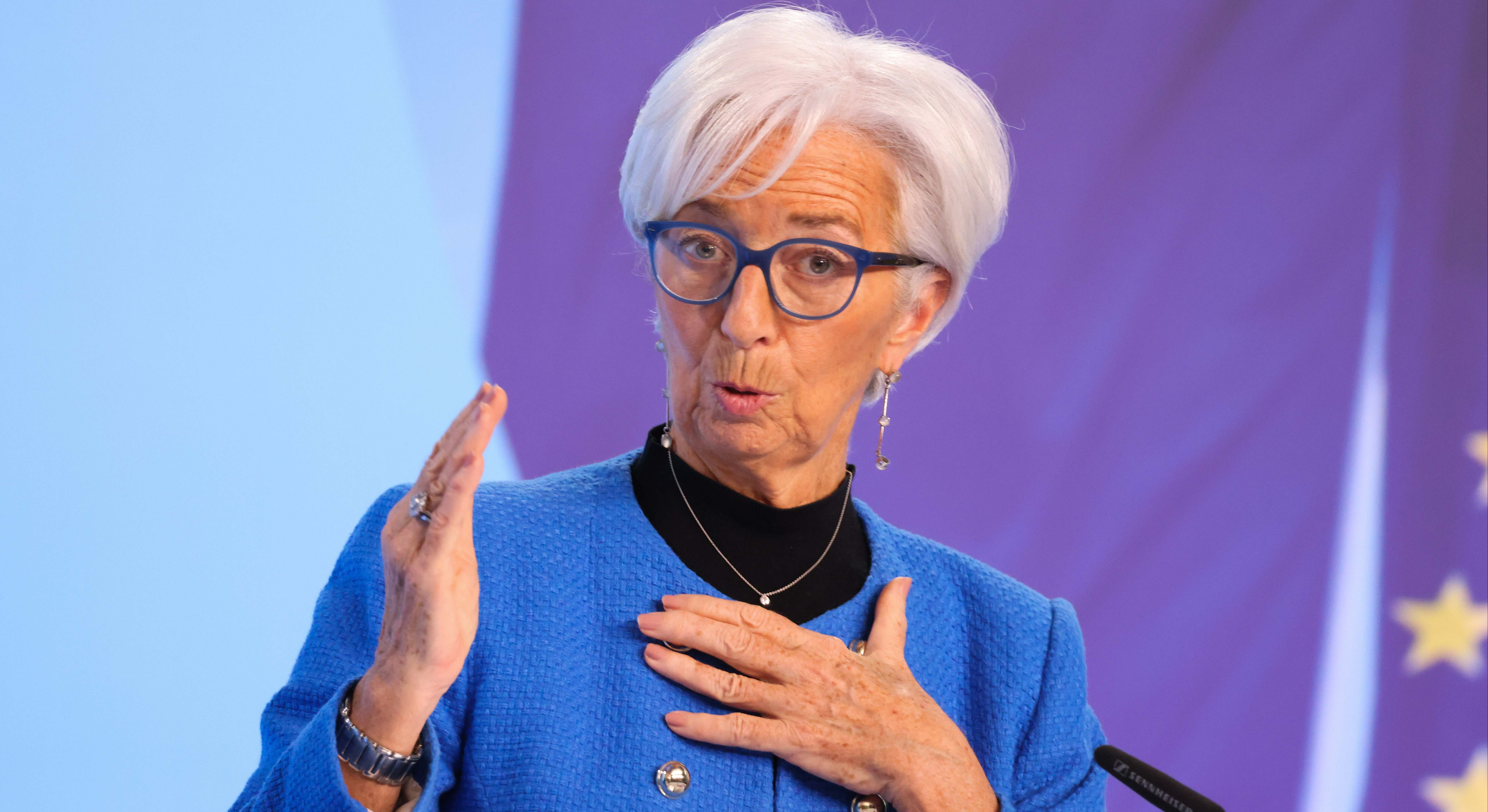La presidenta del BCE, Christine Lagarde