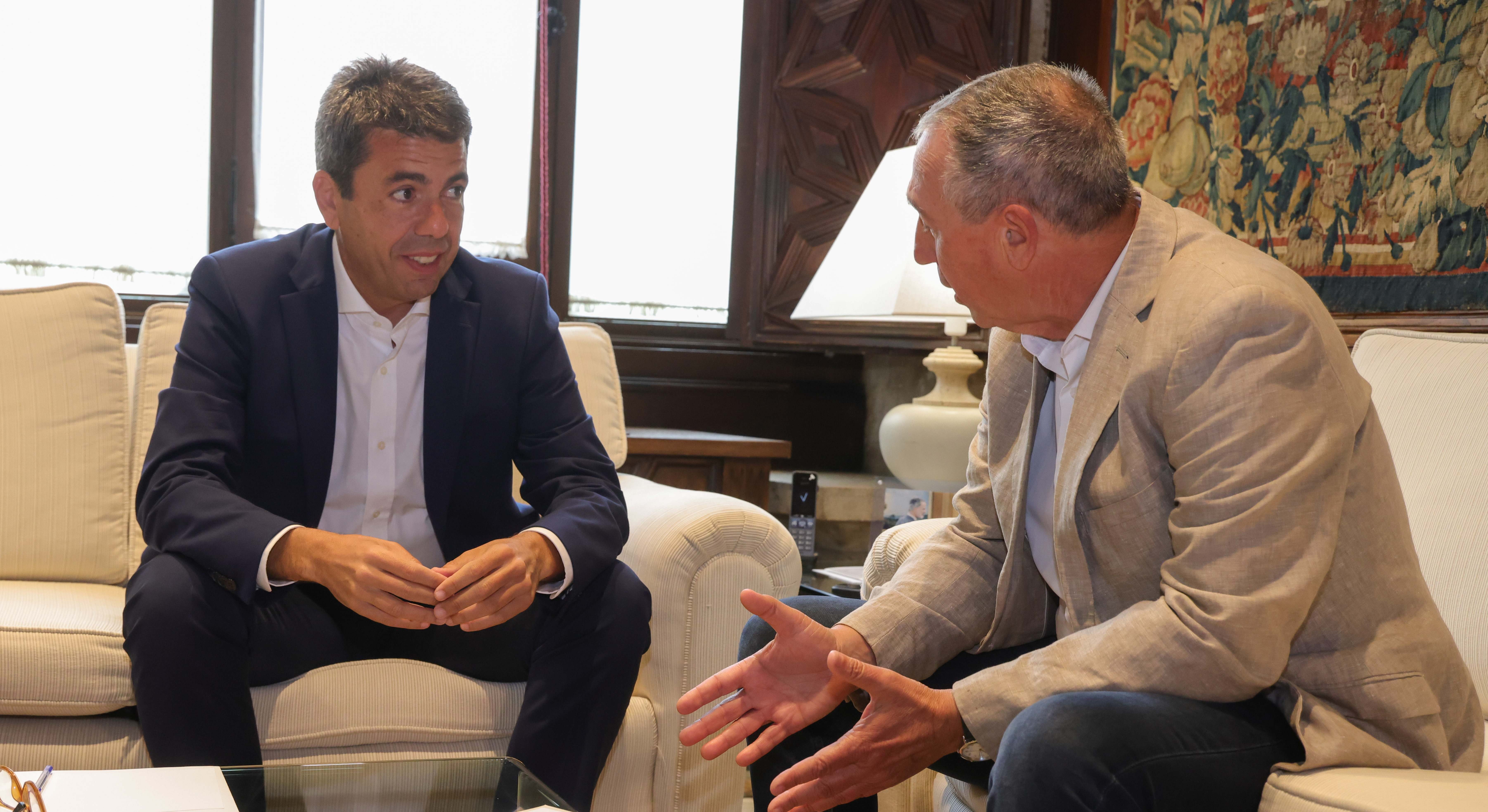 Carlos Mazón y Joan Baldoví, de Compromís.