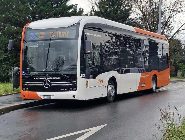 Autobus eléctrico de ALSA en Ginebra.