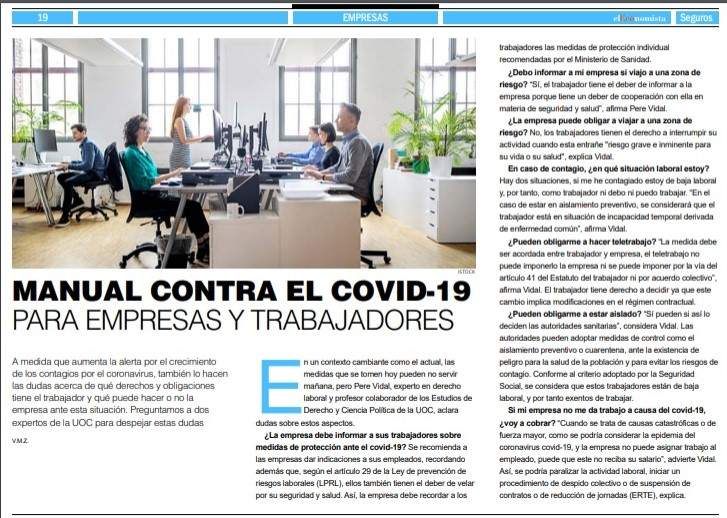 Empresas seguros marzo