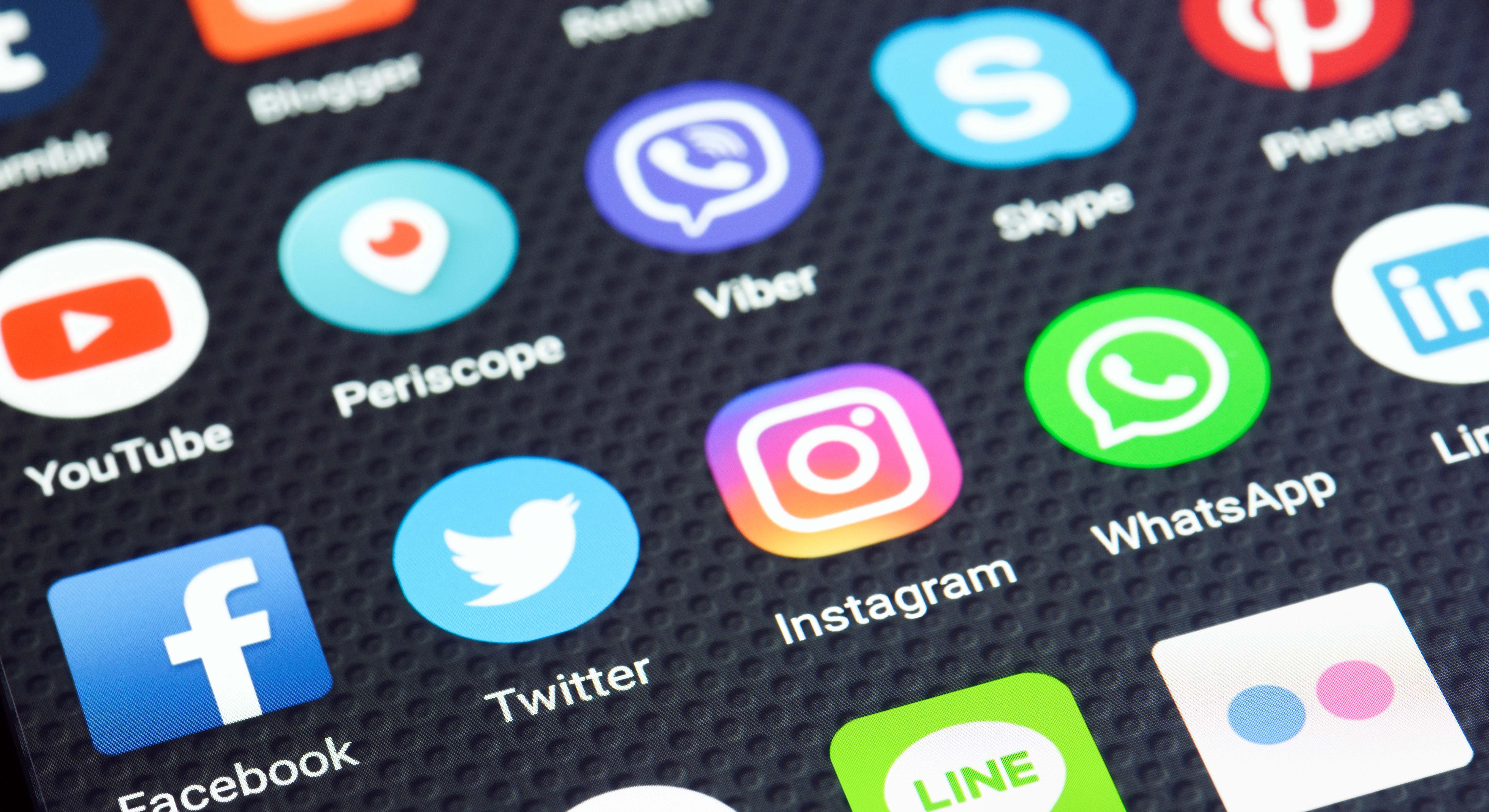 Aplicaciones en un smartphone