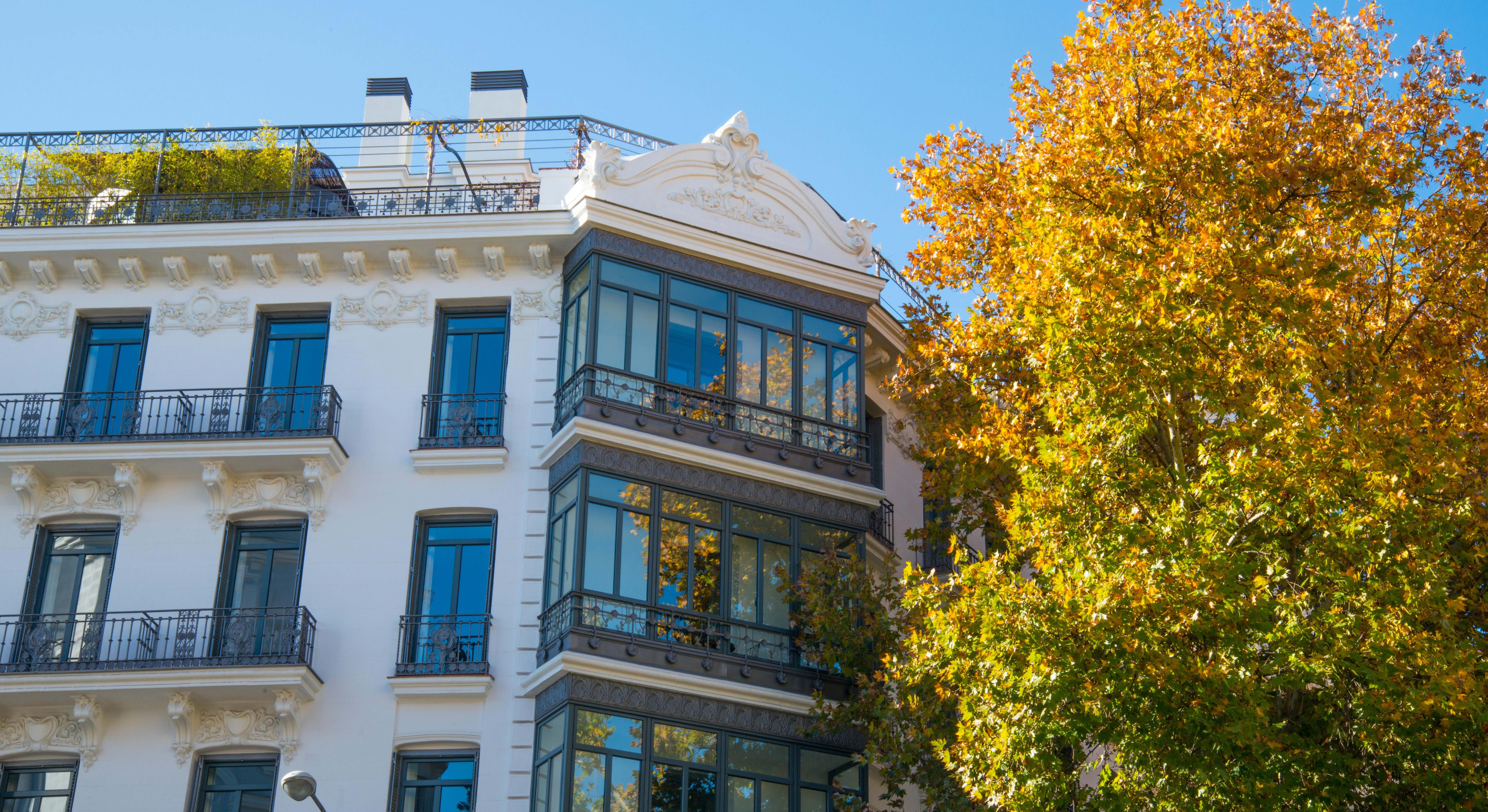 Vista de un bloque de viviendas en Madrid