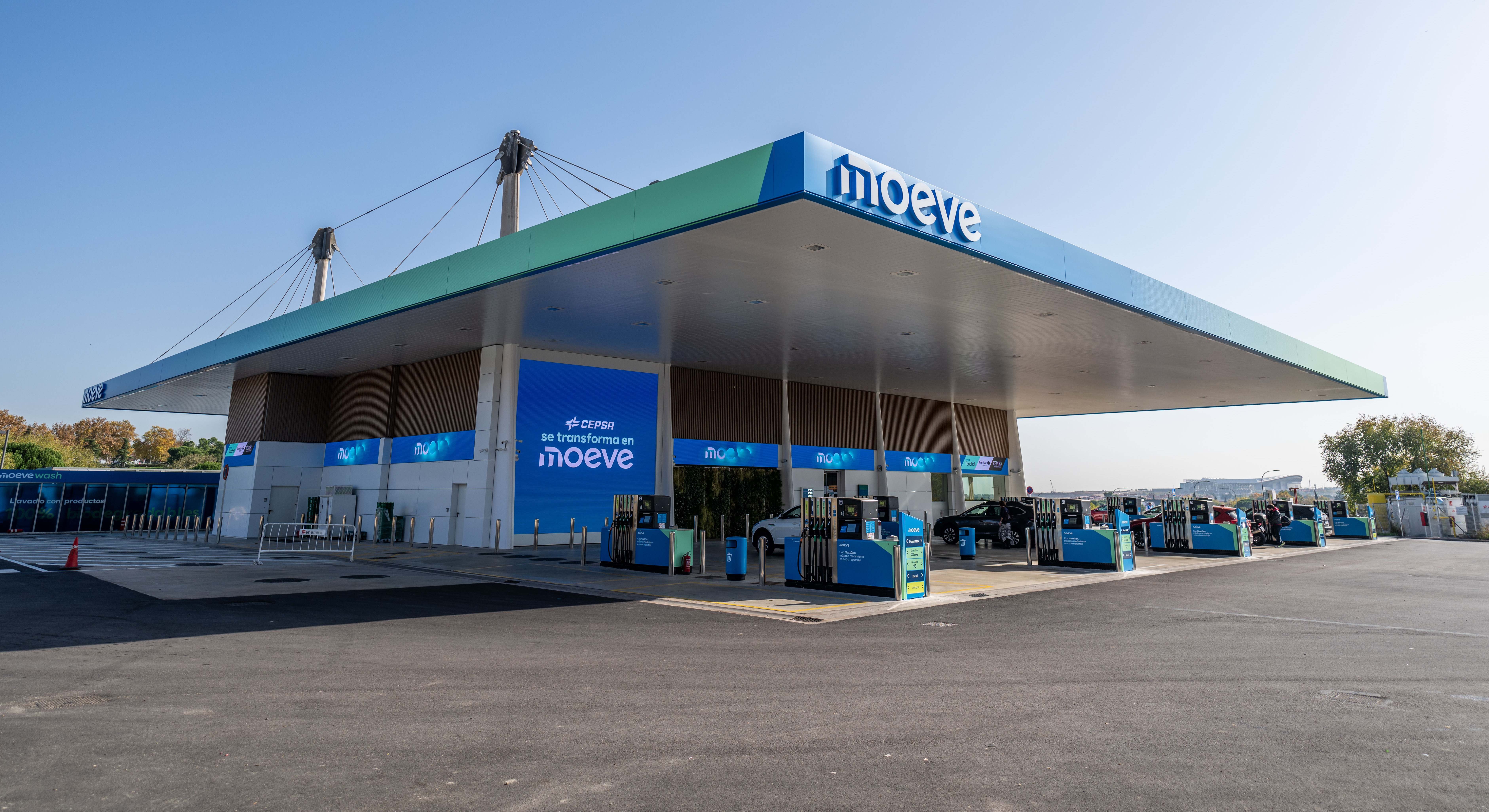 Una estación de servicio de Moeve. MOEVE
