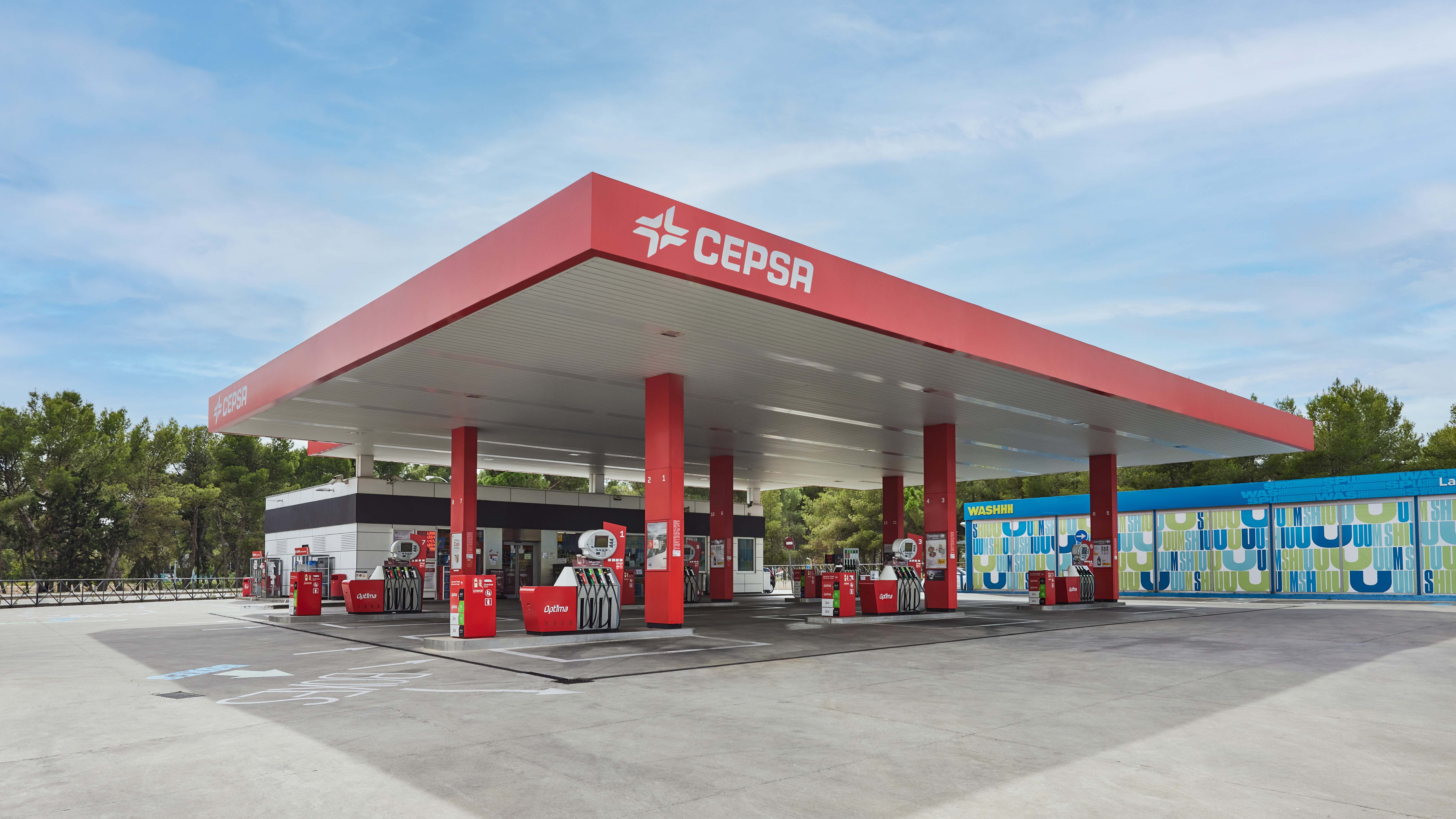 Estación de servicio de Cepsa.