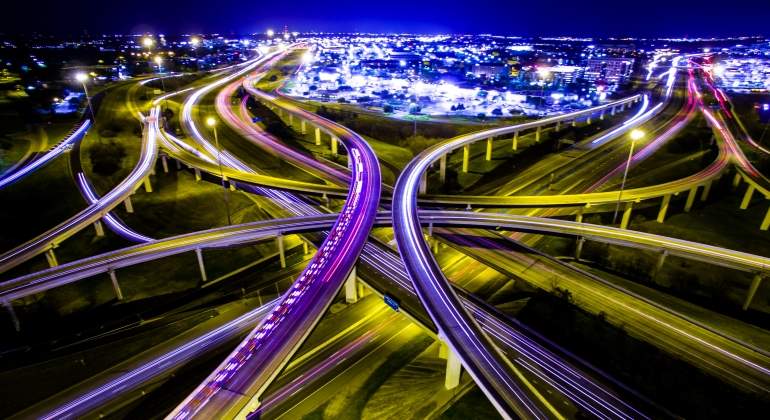 Trfico rodado en los nudos de la autopista de Austin