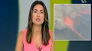 Tremenda pillada a una presentadora canaria en plena retransmisión de la erupción del volcán de La Palma: Yo voy a mear