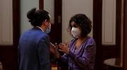 Montero abronca a Iglesias en los pasillos del Congreso y le llama cabezón tras las últimas discrepancias de Podemos con el PS