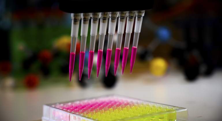 Una pipeta en un laboratorio
