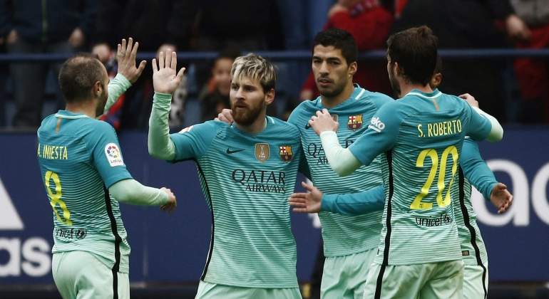 Lionel Messi y Luis Suárez sellan triunfo del Barcelona ...